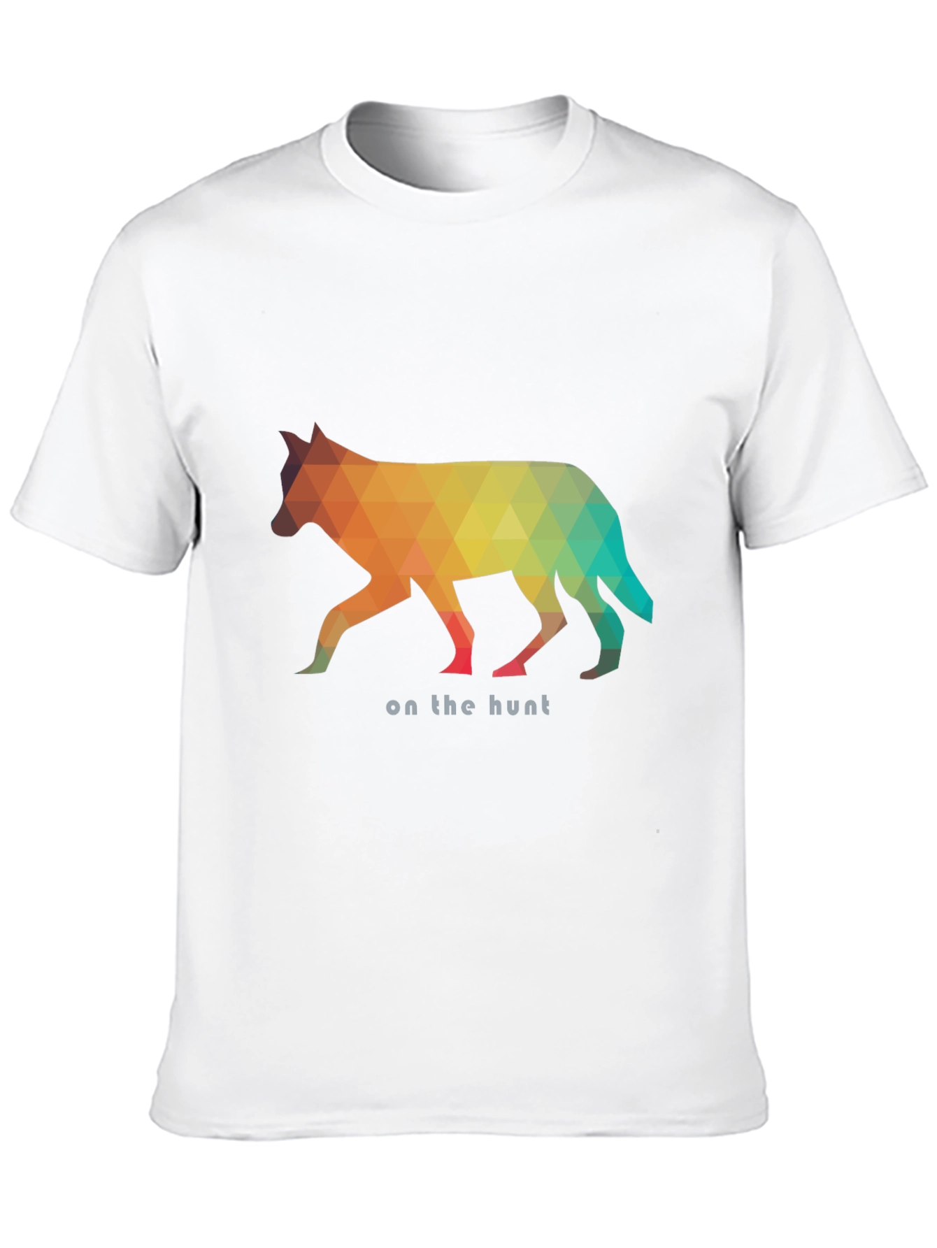 Geometric Wolf Graphic Tee - On the Hunt