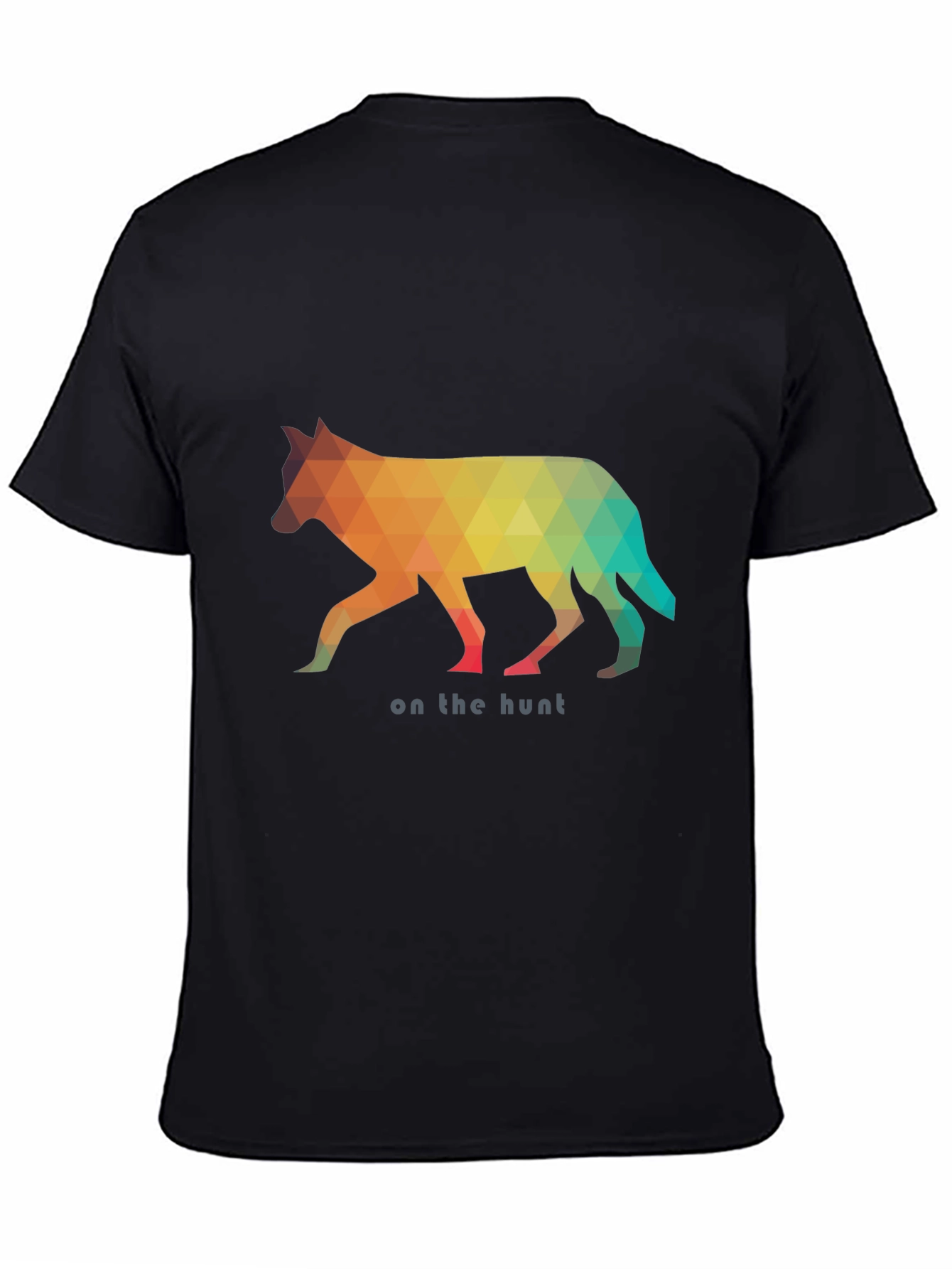 Geometric Wolf Graphic Tee - On the Hunt