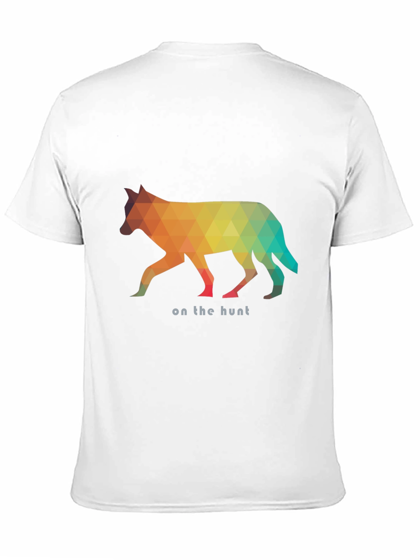 Geometric Wolf Graphic Tee - On the Hunt