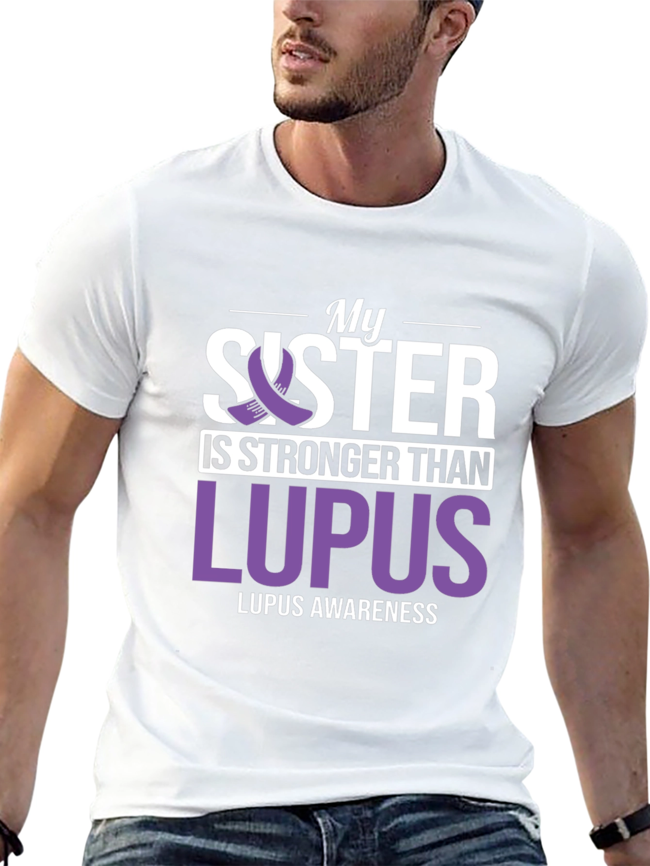 My Sister is Stronger Than Lupus Awareness T-Shirt