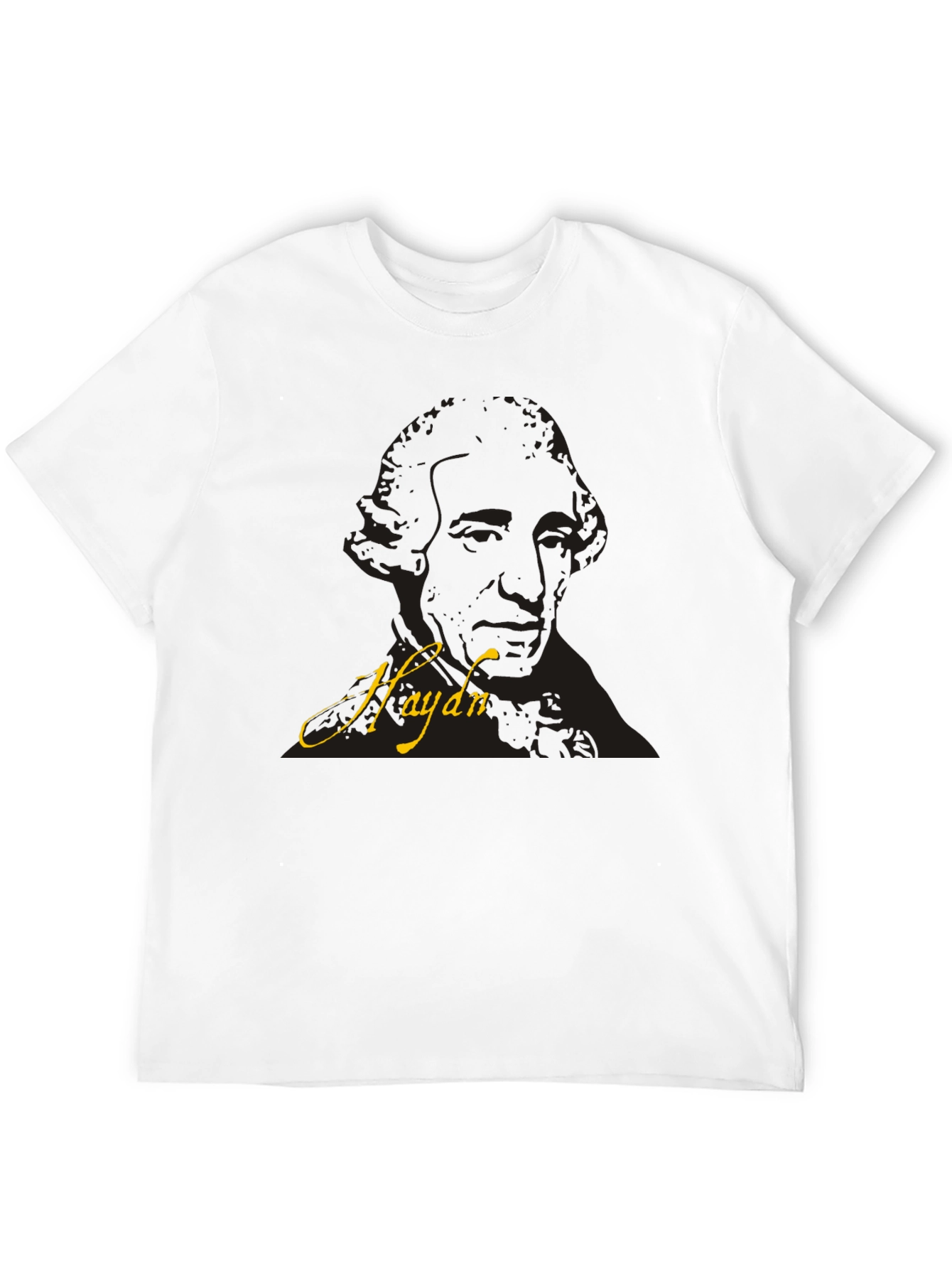 Haydn Graphic Tee - Black Casual T-Shirt
