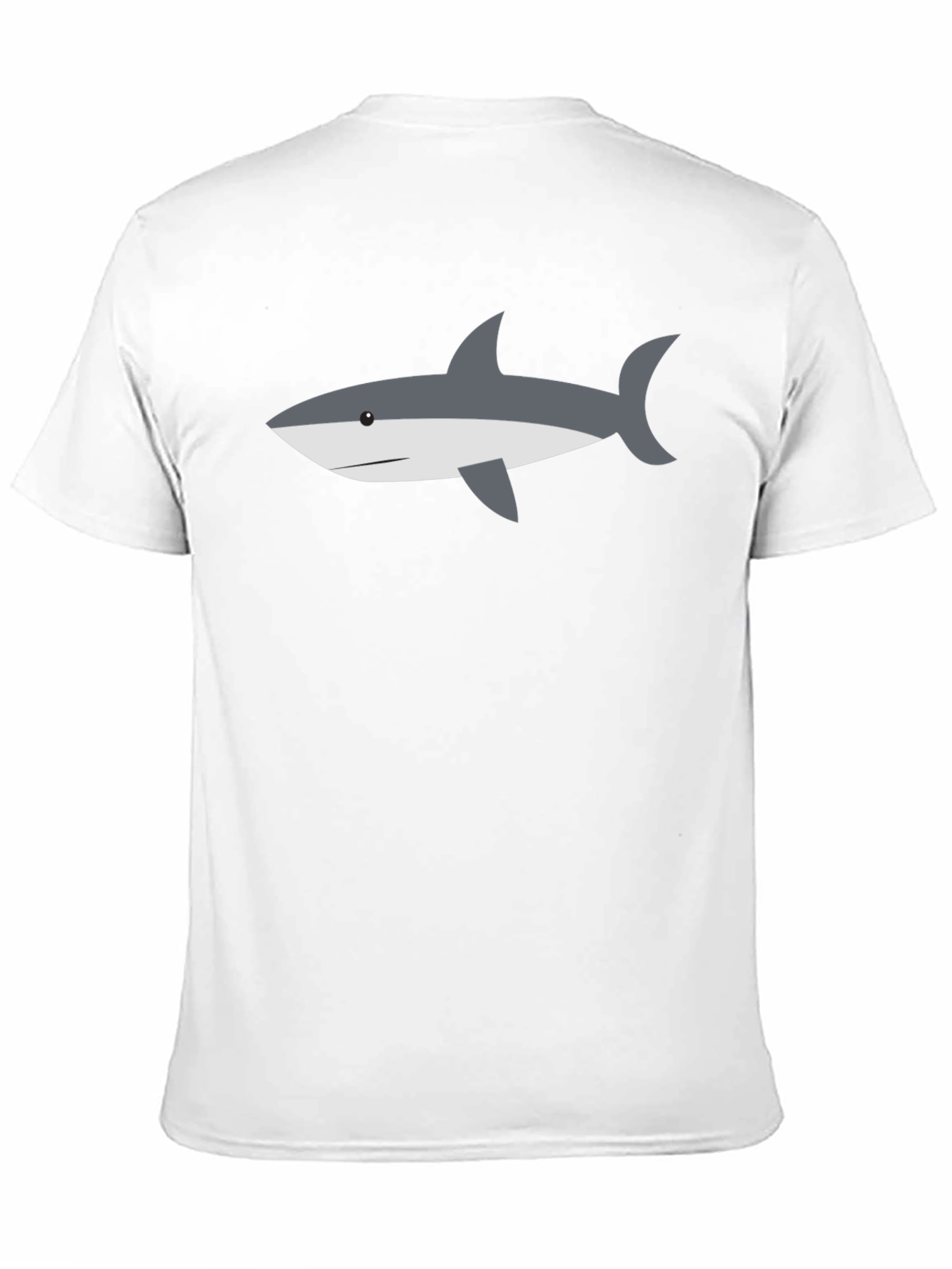 Shark Graphic Tee - Casual Black T-Shirt