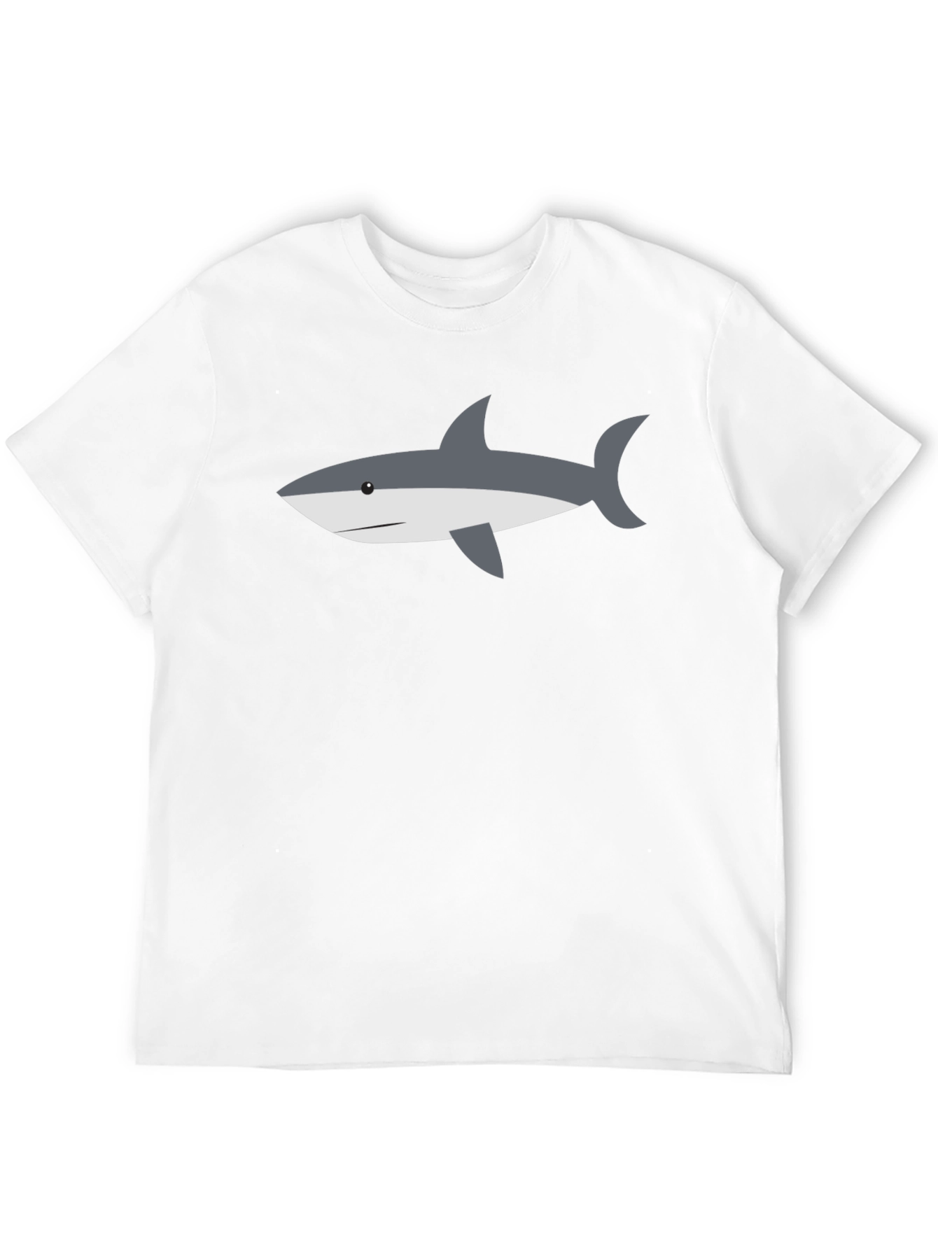 Shark Graphic Tee - Casual Black T-Shirt