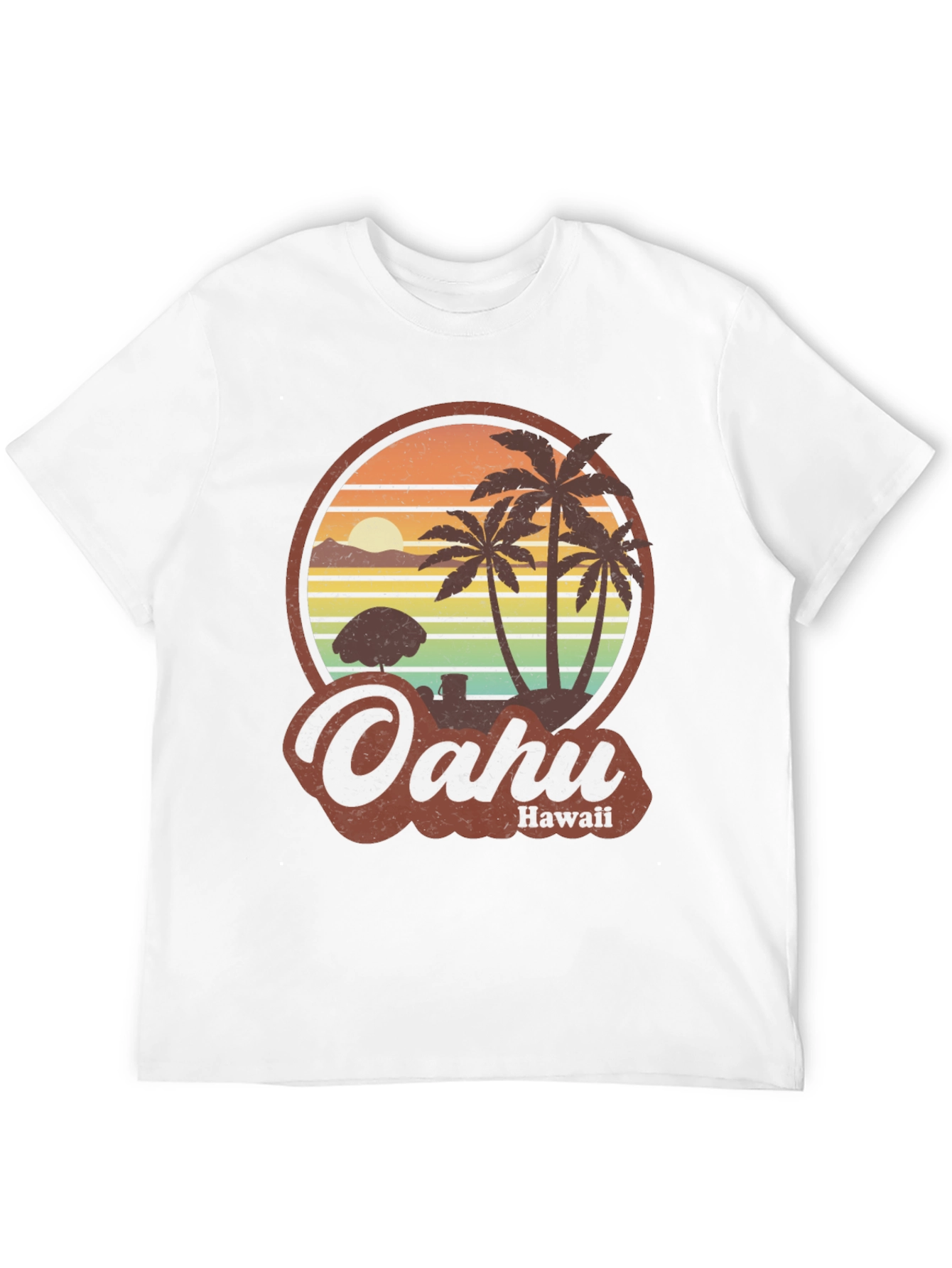 Retro Oahu Hawaii T-Shirt - Island Style Tee