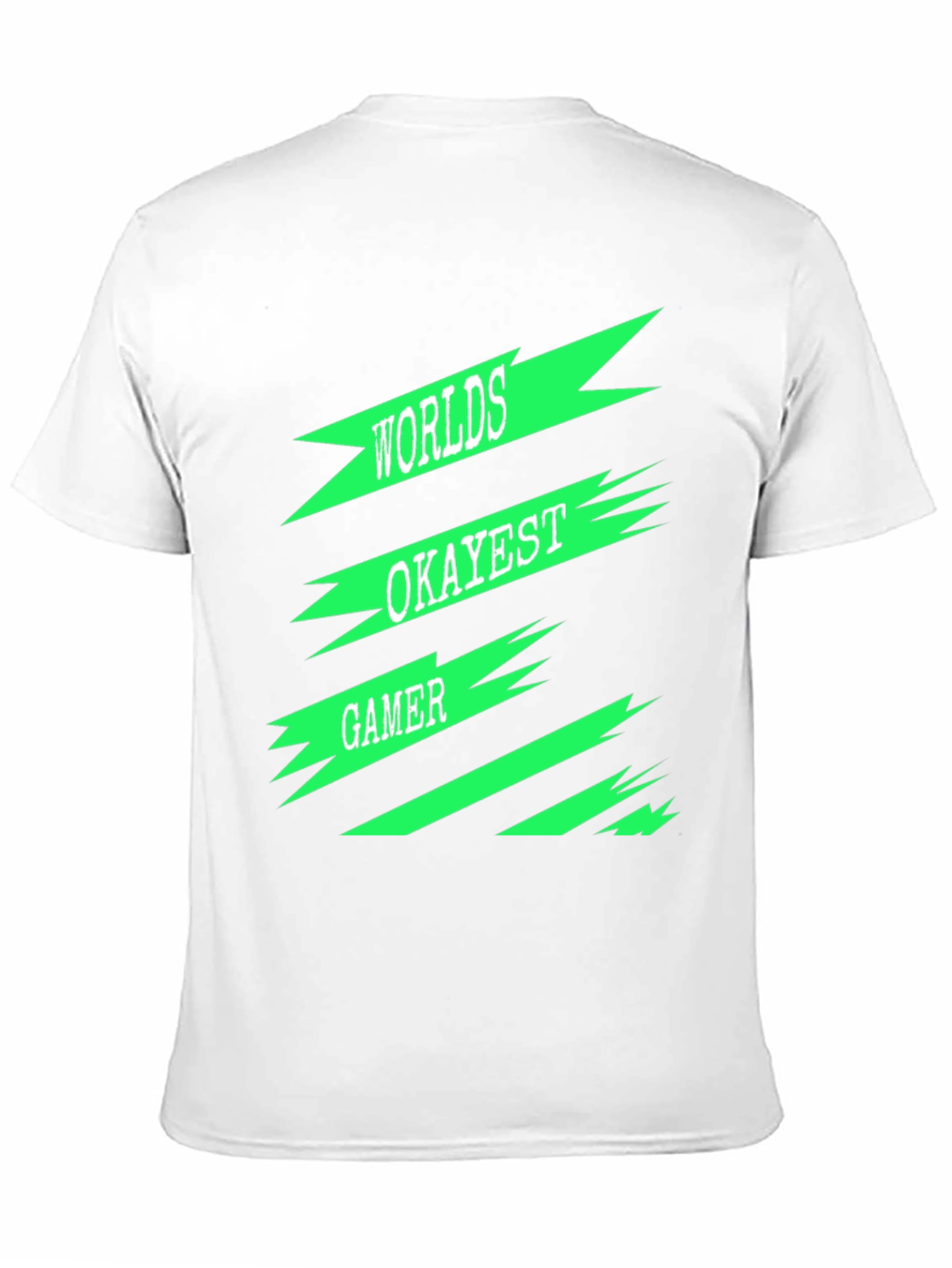Worlds Okayest Gamer Black T-Shirt