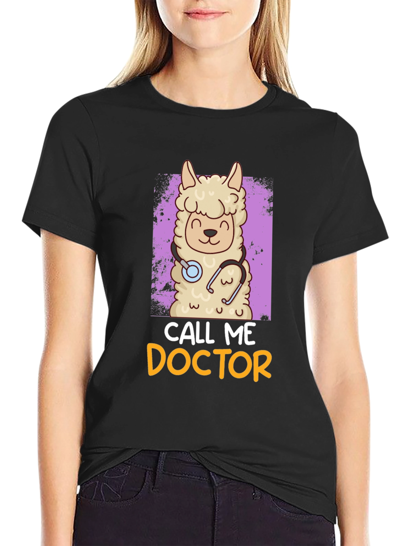 Llama Doctor T-Shirt - Funny Animal Tee