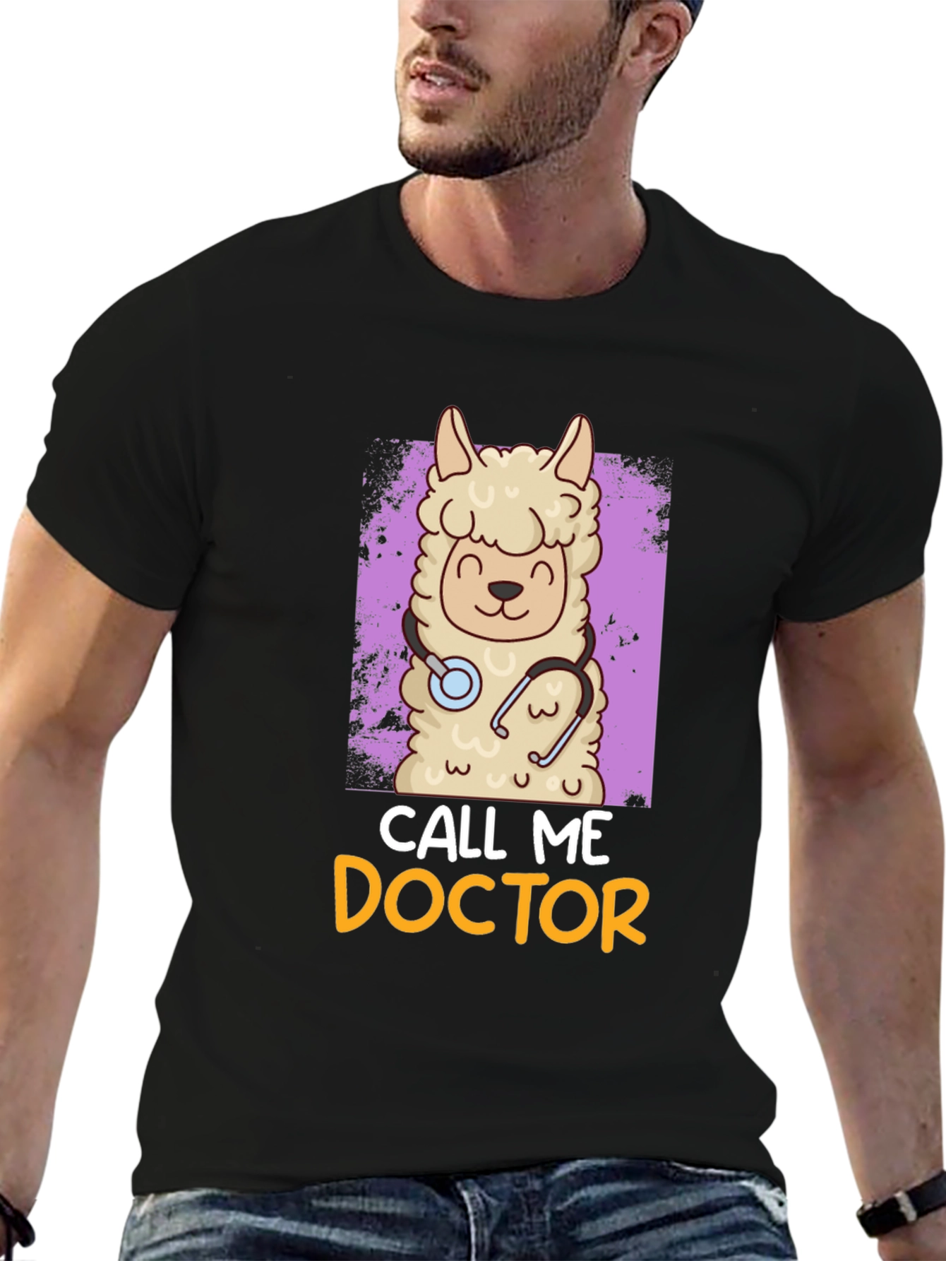 Llama Doctor T-Shirt - Funny Animal Tee