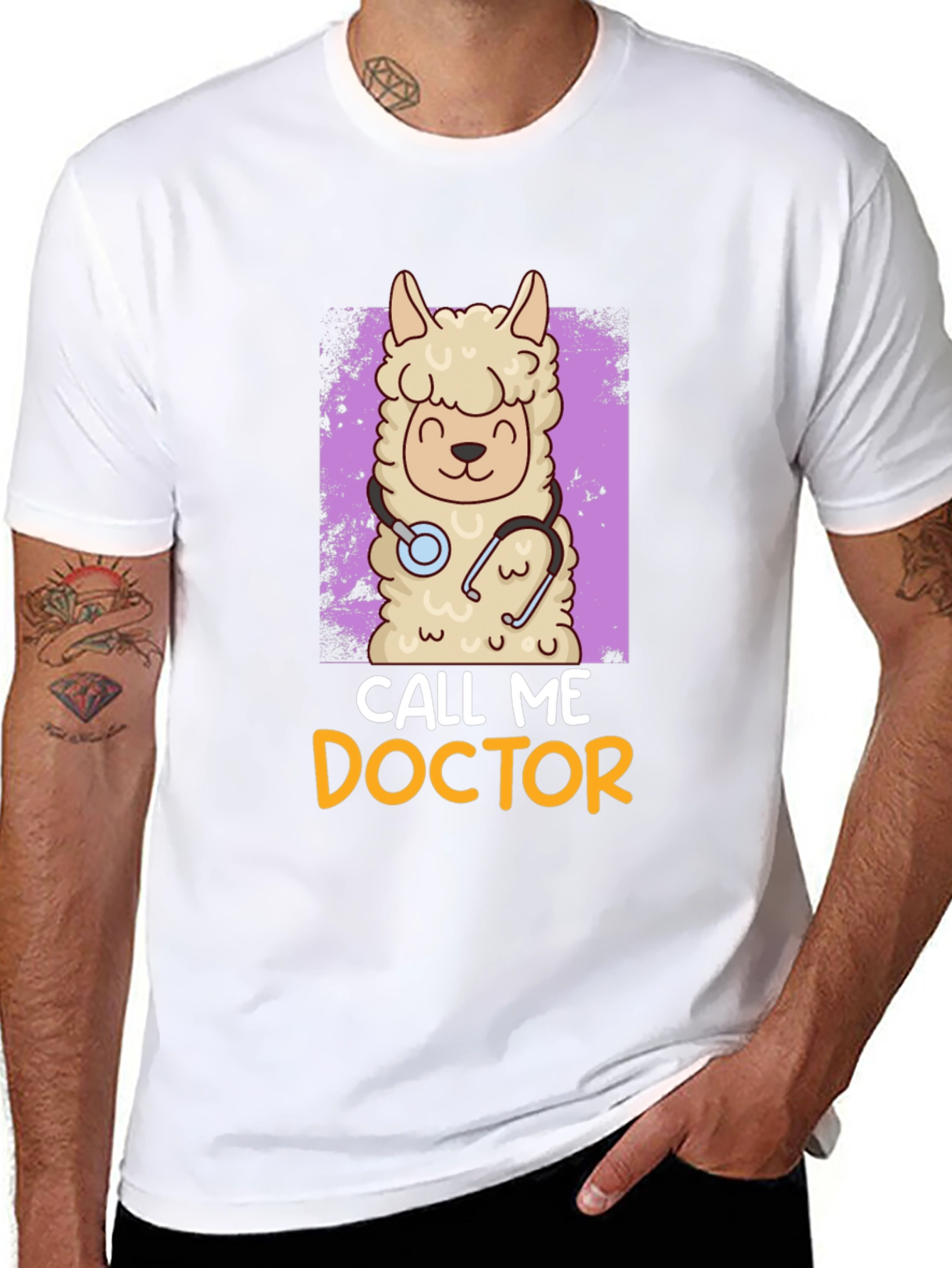 Llama Doctor T-Shirt - Funny Animal Tee