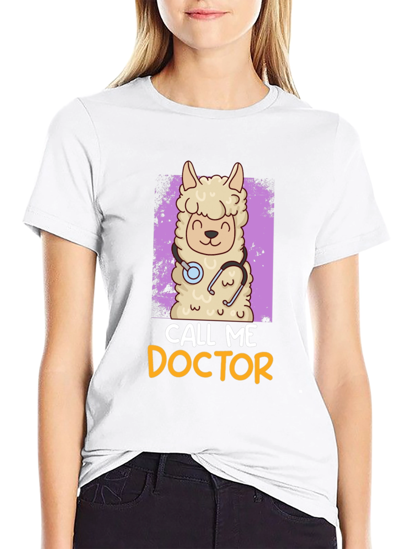 Llama Doctor T-Shirt - Funny Animal Tee