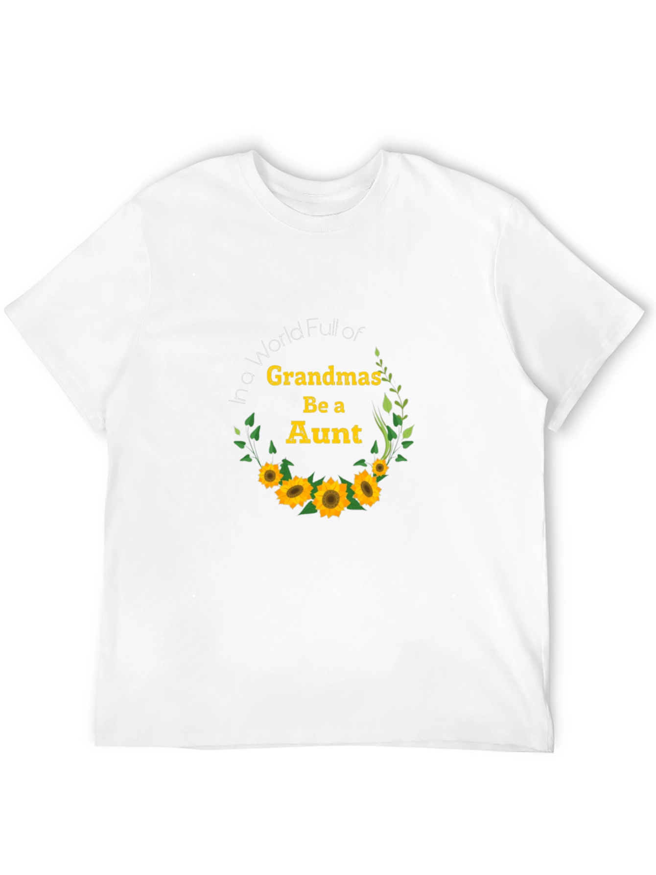 Aunt Sunflower Graphic Tee - Black