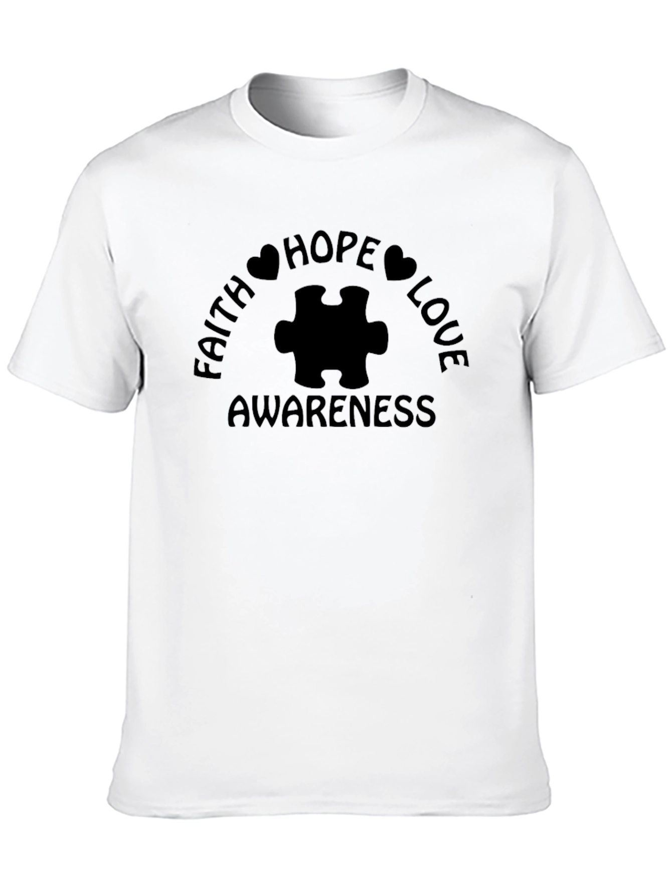 Faith Hope Love Awareness Autism T-Shirt