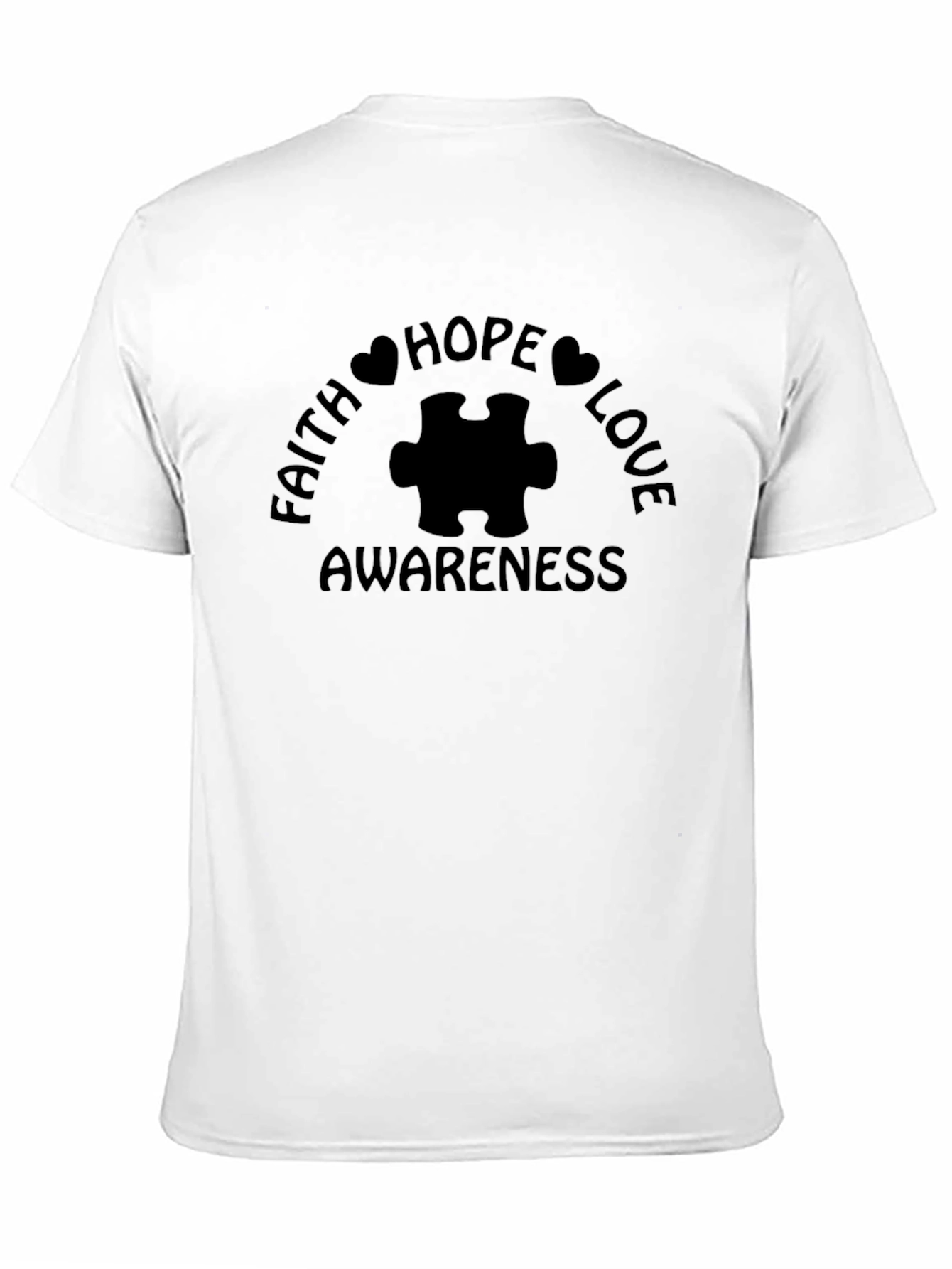 Faith Hope Love Awareness Autism T-Shirt