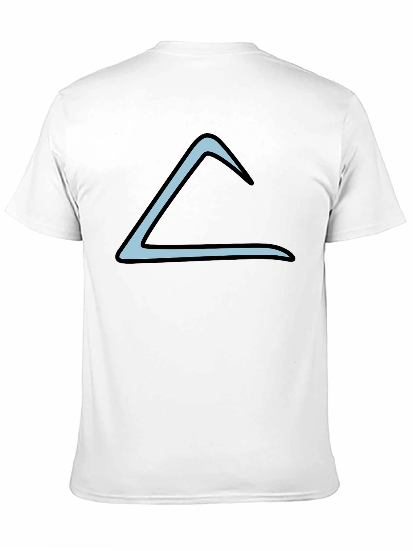 Modern Black T-Shirt with Triangle Design