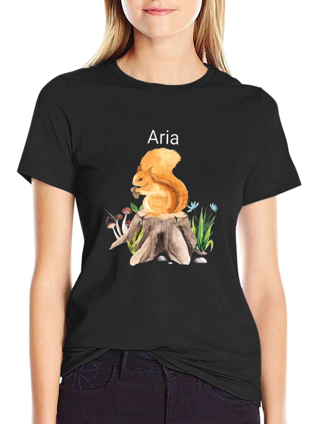 Squirrel Aria T-Shirt - Nature Lover Tee