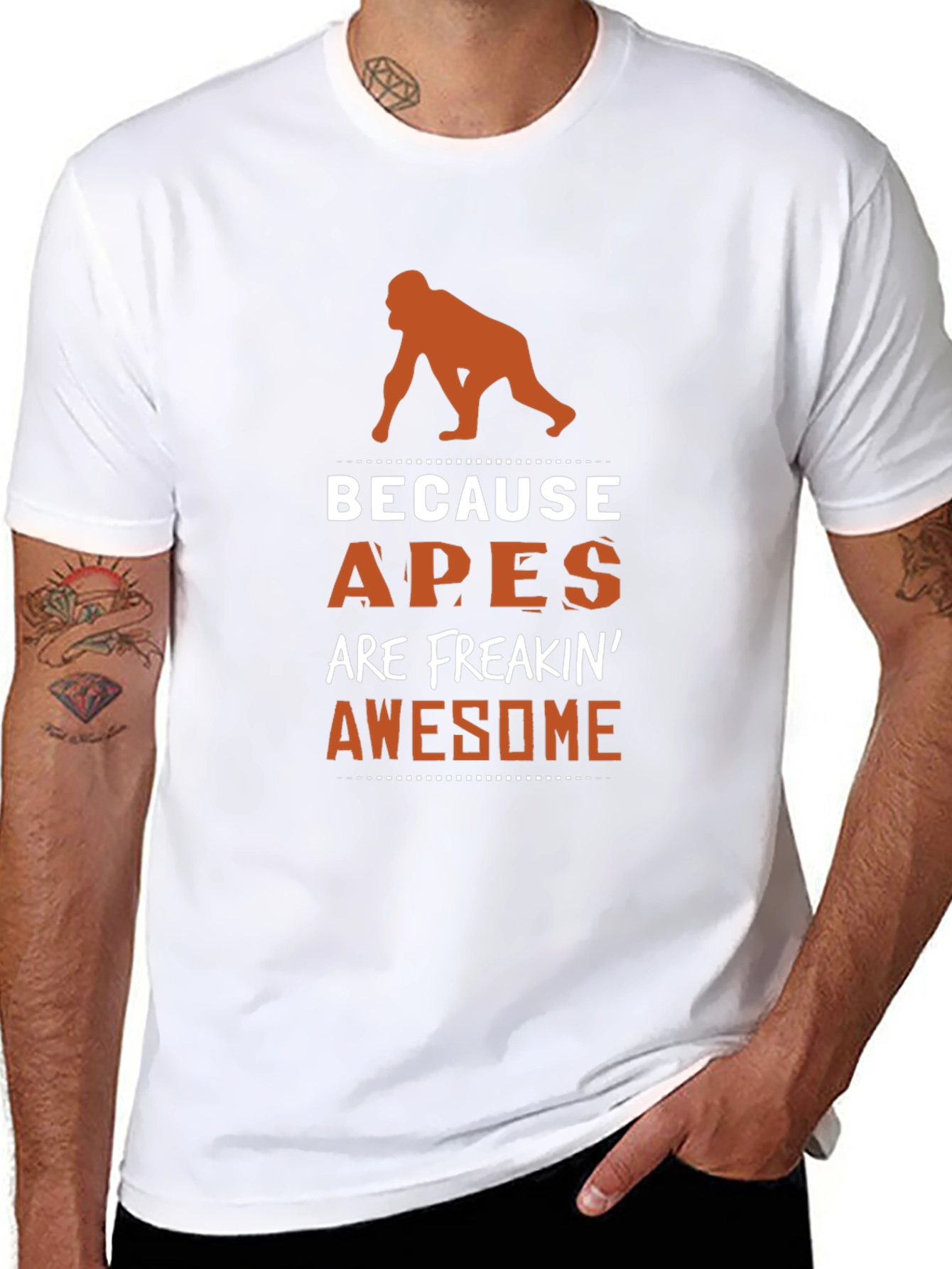 Apes Are Freakin Awesome Graphic Tee