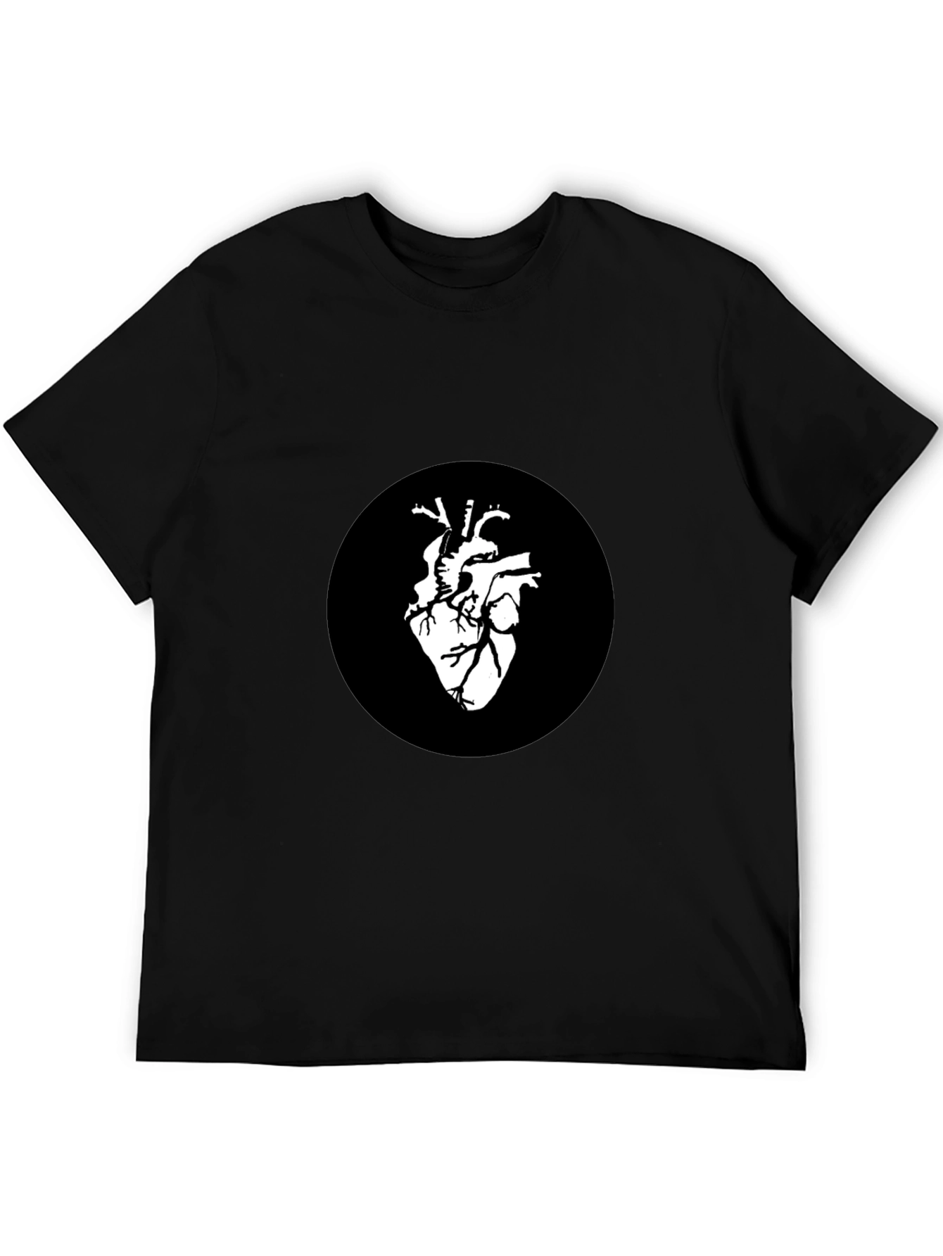 Anatomical Heart Graphic Black T-Shirt