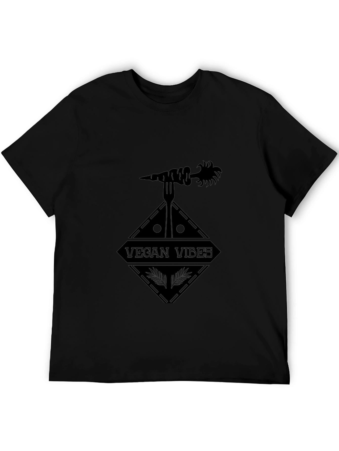 Vegan Vibes Black T-Shirt