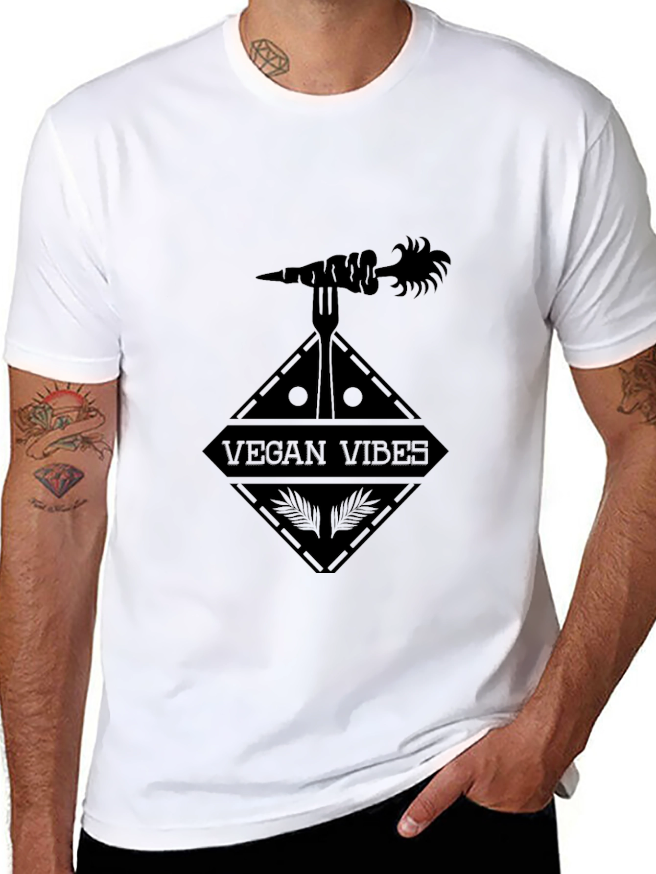 Vegan Vibes Black T-Shirt
