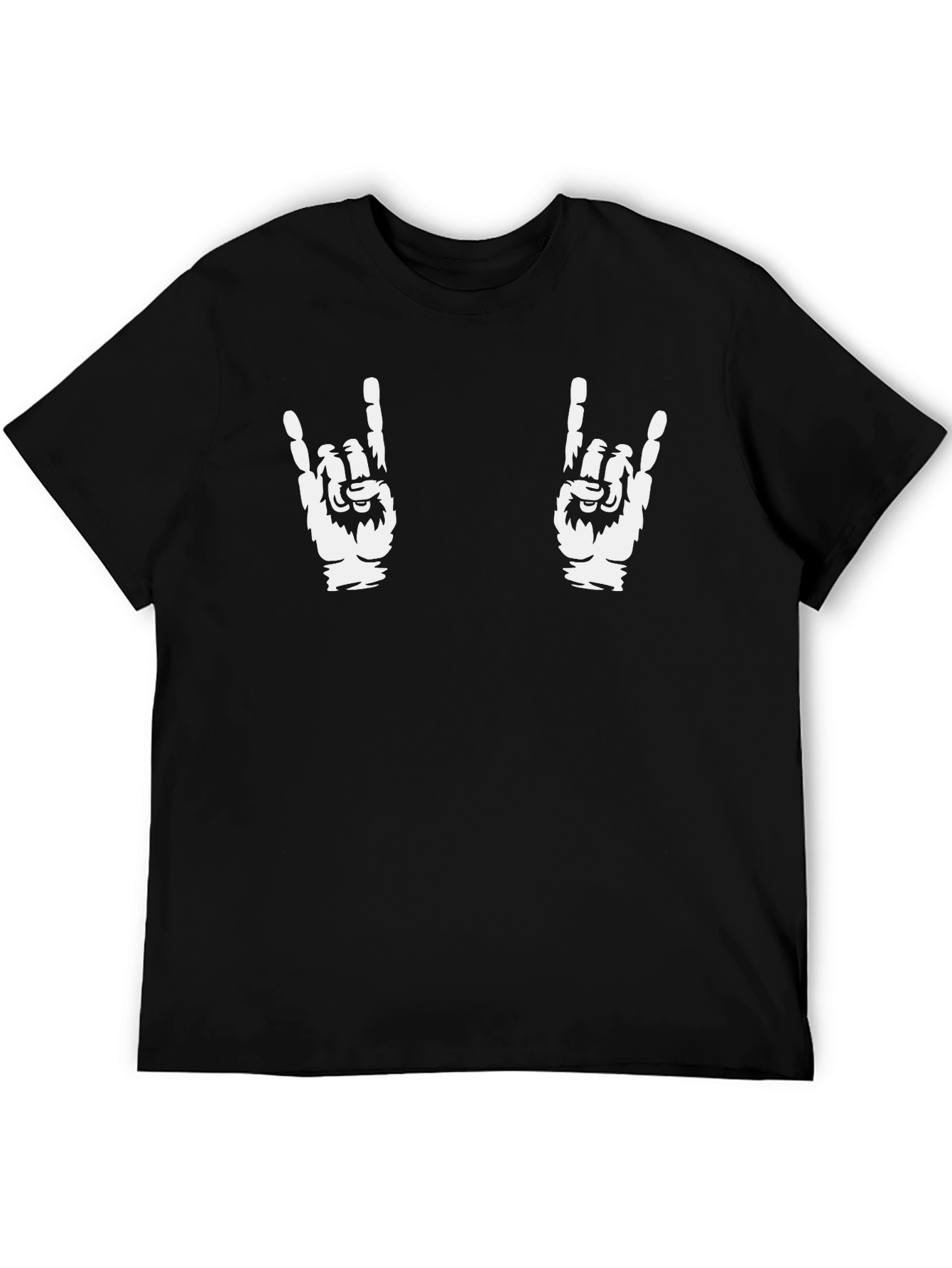 Rock On Hand Gesture Graphic Tee