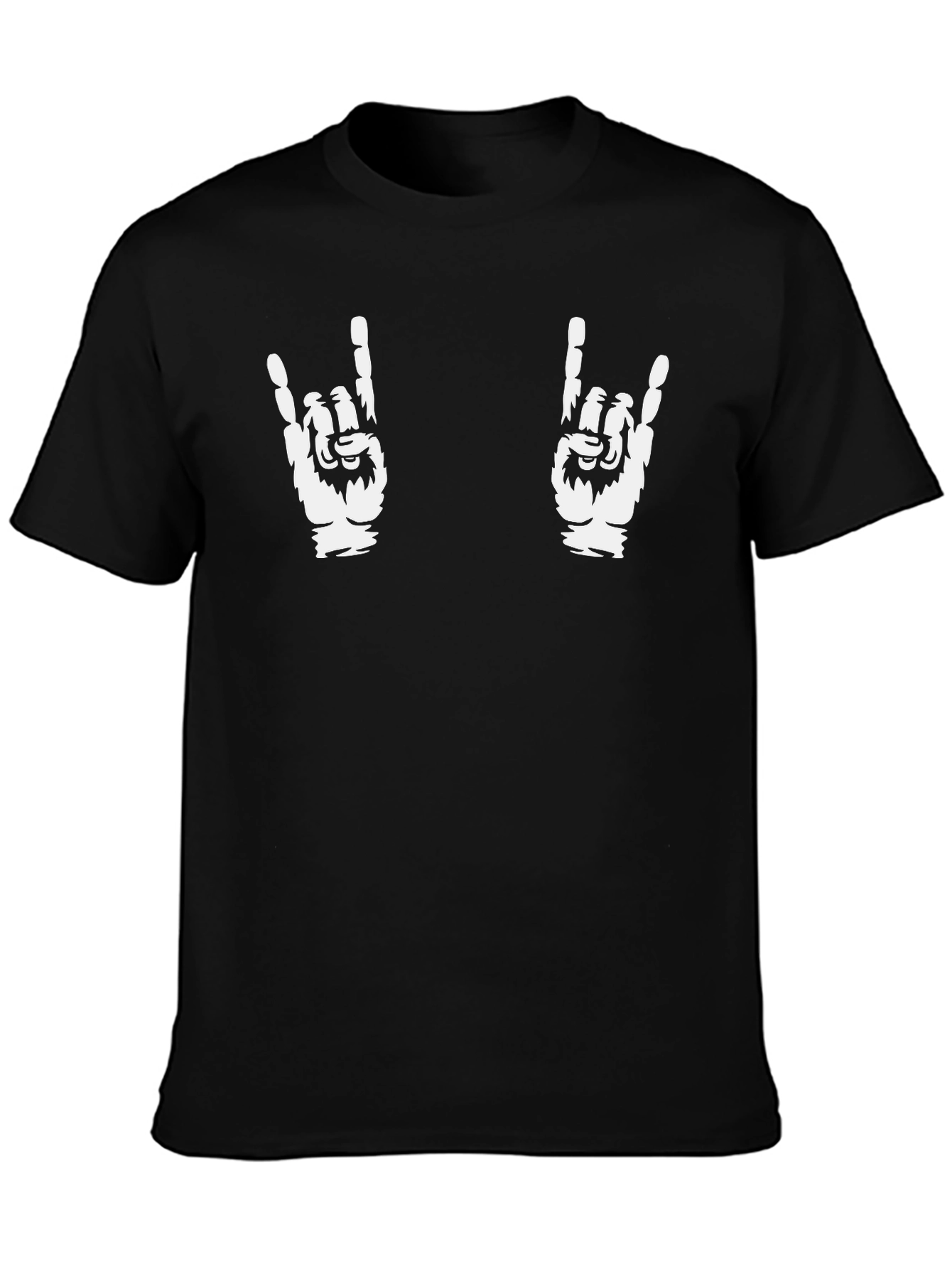 Rock On Hand Gesture Graphic Tee