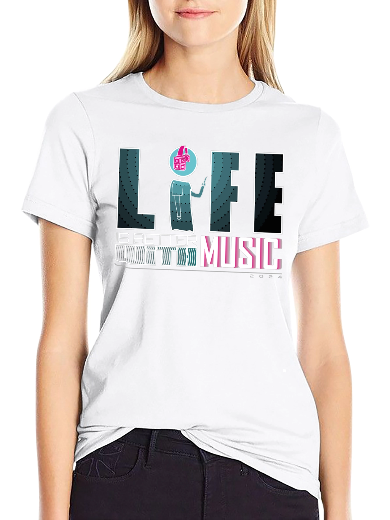 Life is Better With Music Graphic T-Shirt