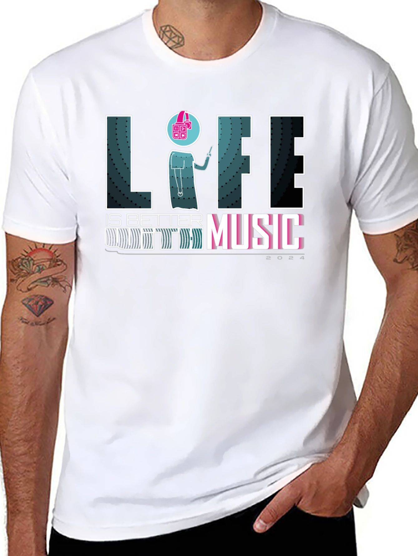 Life is Better With Music Graphic T-Shirt