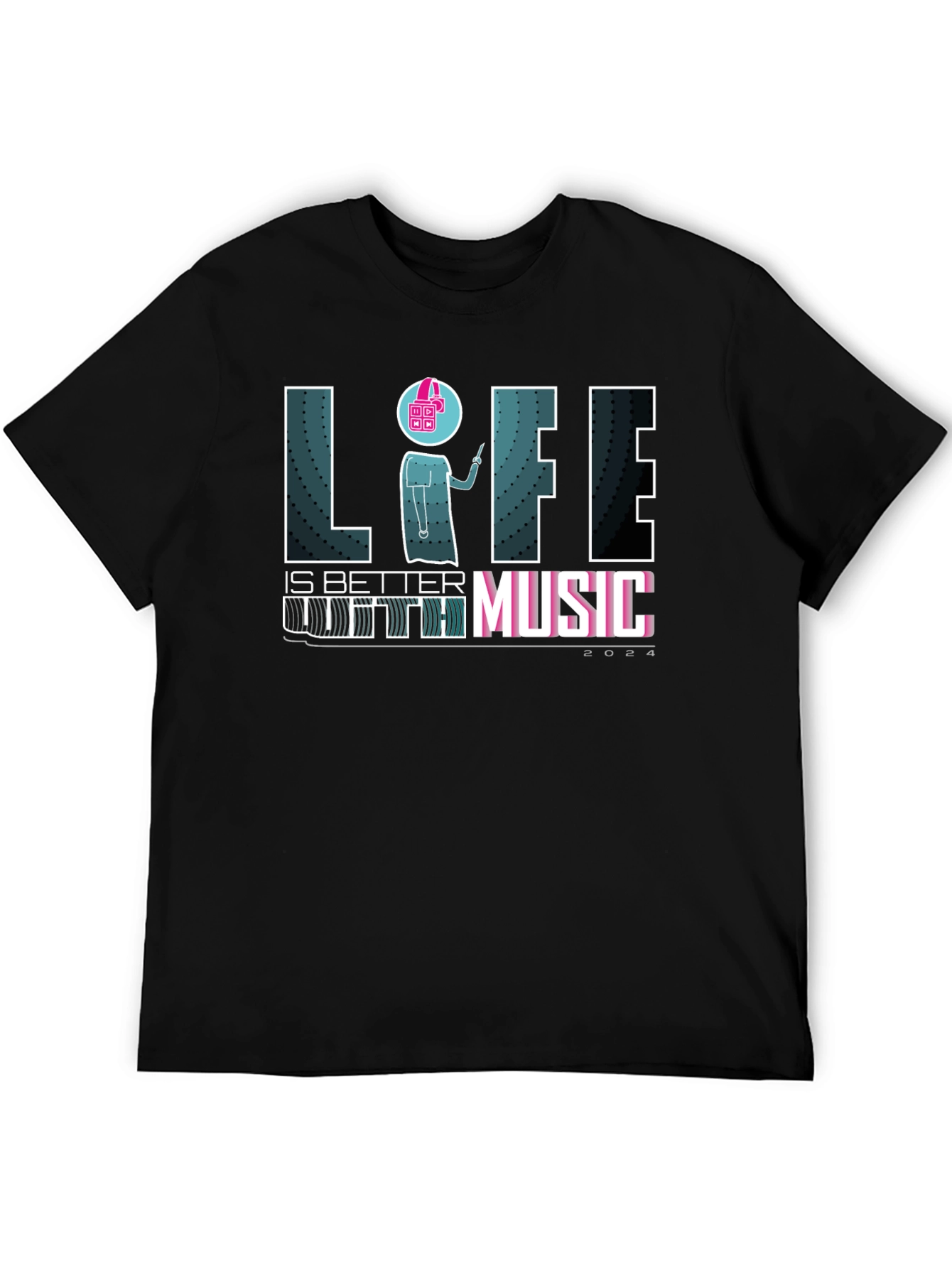 Life is Better With Music Graphic T-Shirt