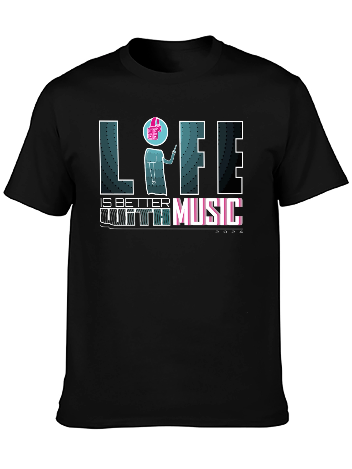 Life is Better With Music Graphic T-Shirt