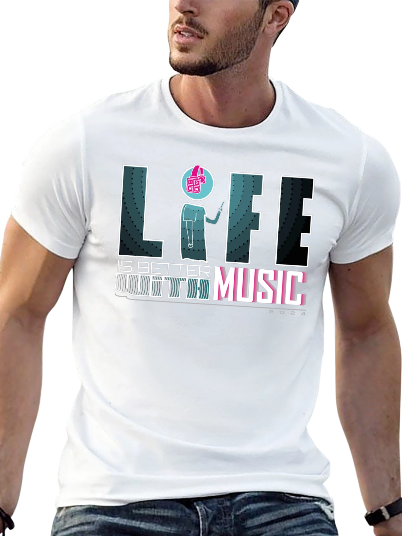 Life is Better With Music Graphic T-Shirt