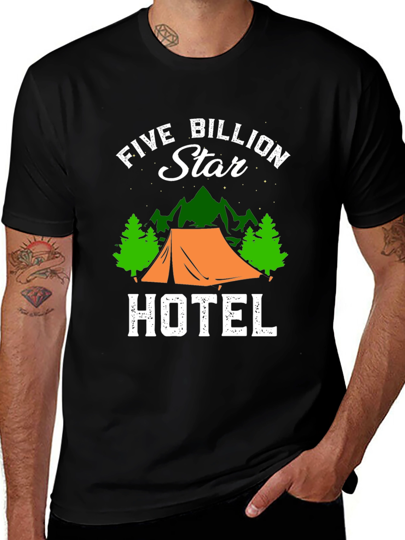 Five Billion Star Hotel T-Shirt Camping Tee