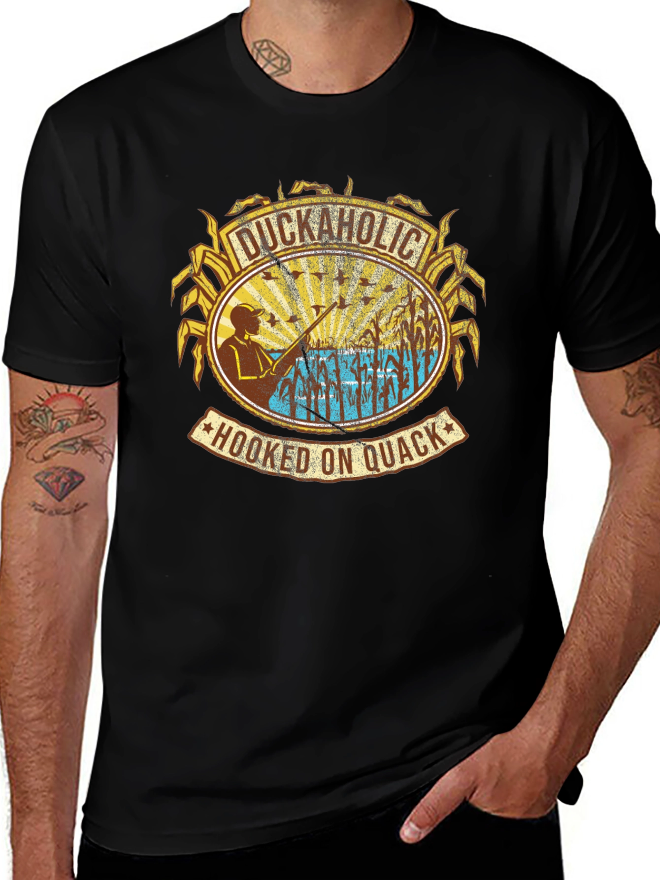 Duckaholic Hooked On Quack Graphic Tee