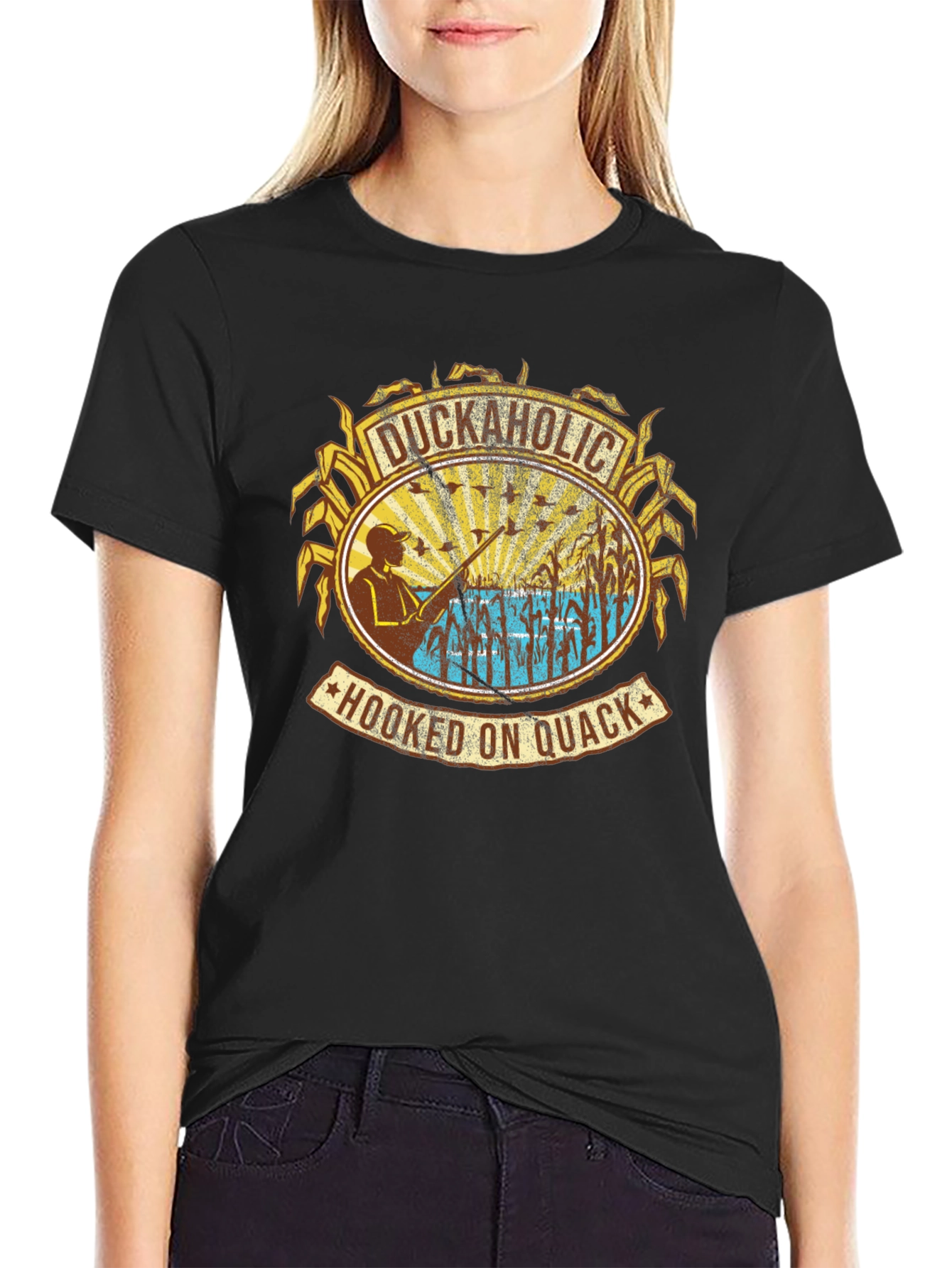 Duckaholic Hooked On Quack Graphic Tee