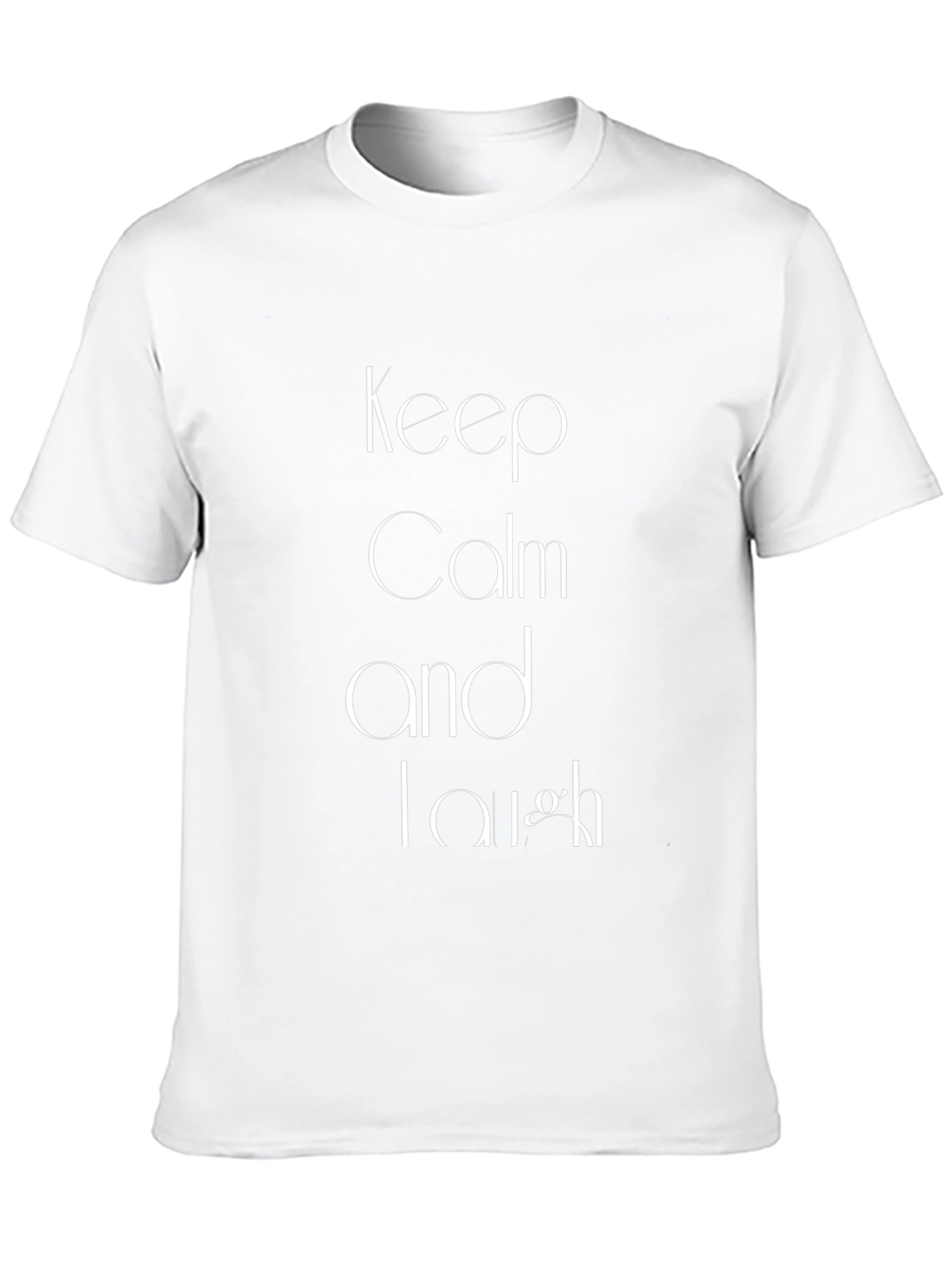 Keep Calm and Laugh Black T-Shirt