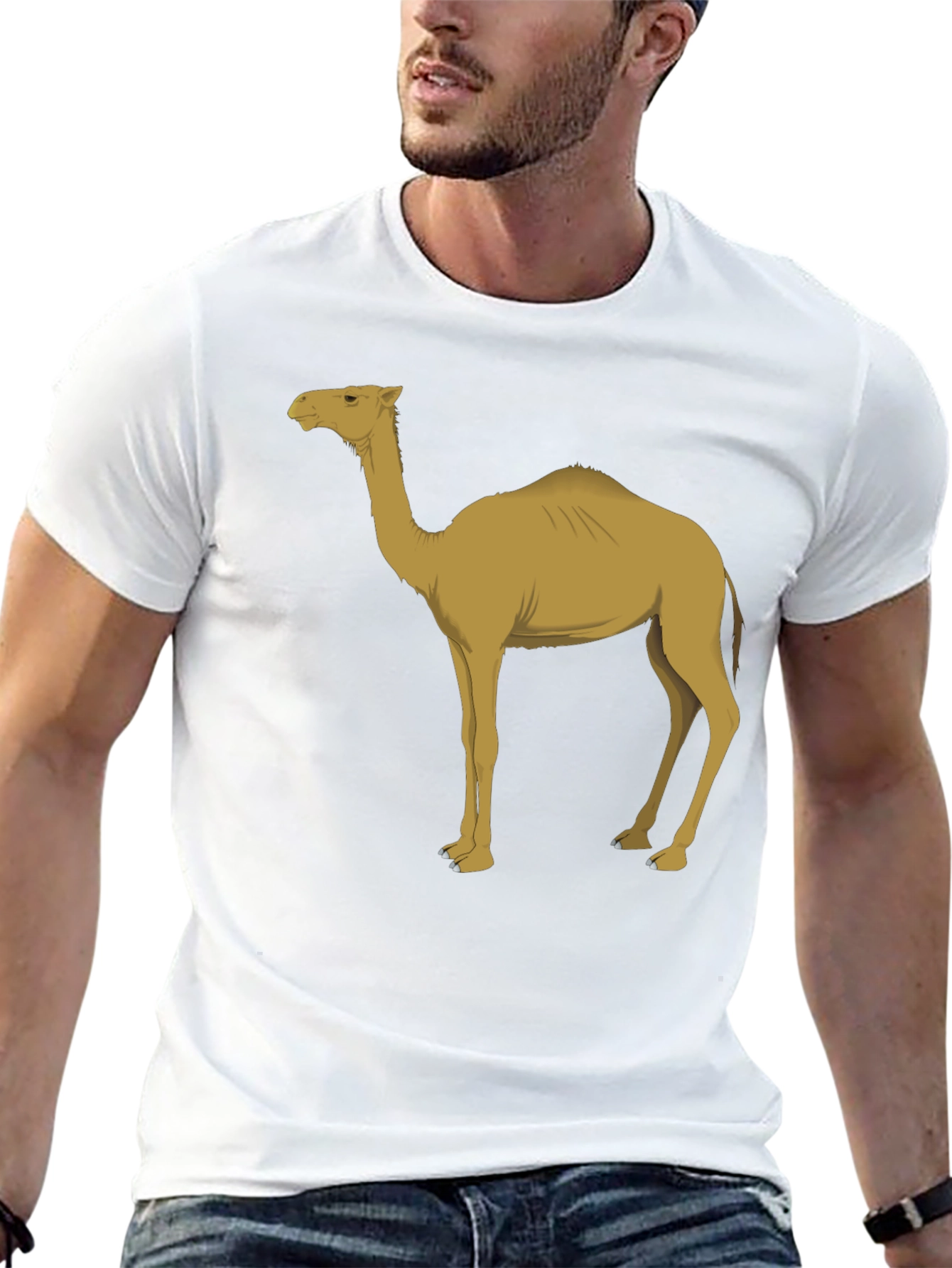 Camel Graphic Tee - Desert Animal T-Shirt