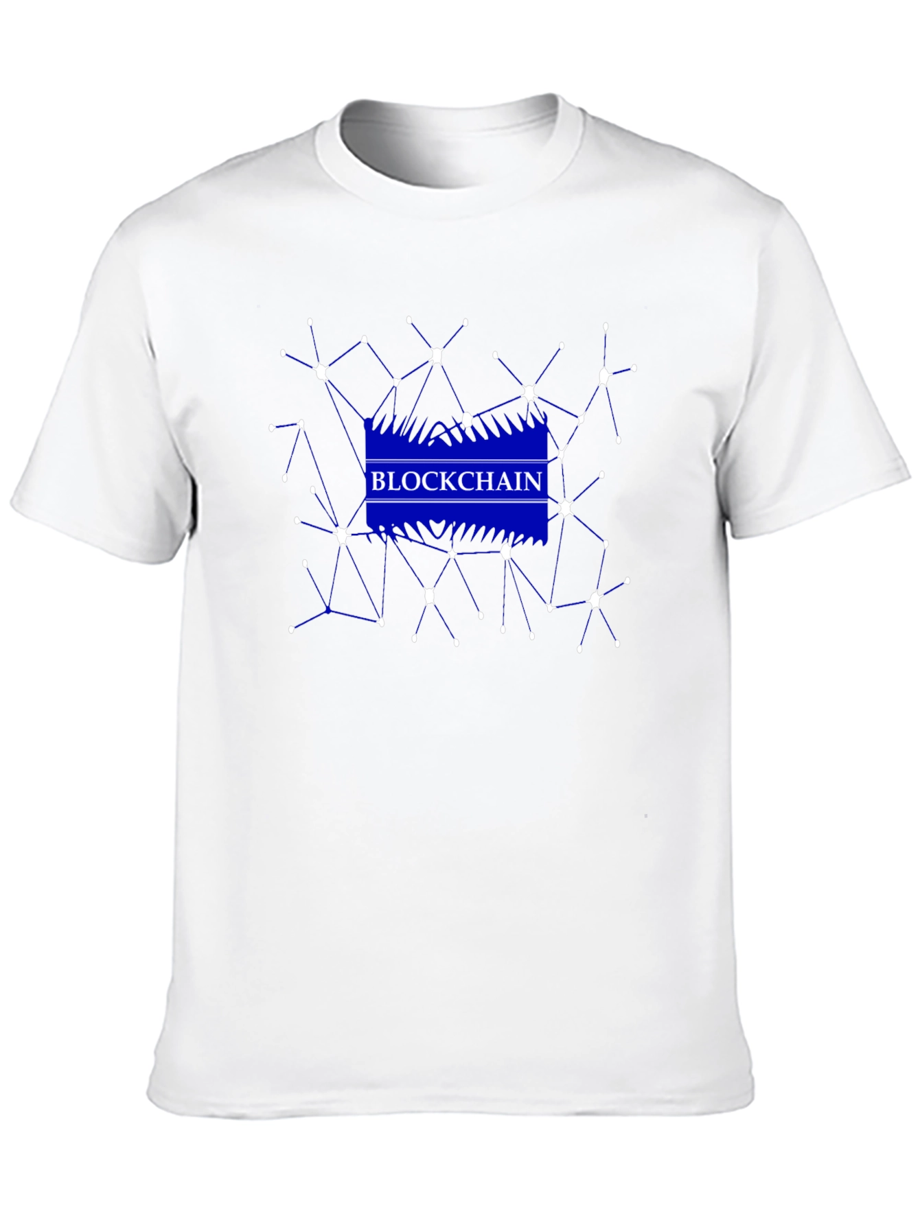 Blockchain Network Graphic Black T-Shirt