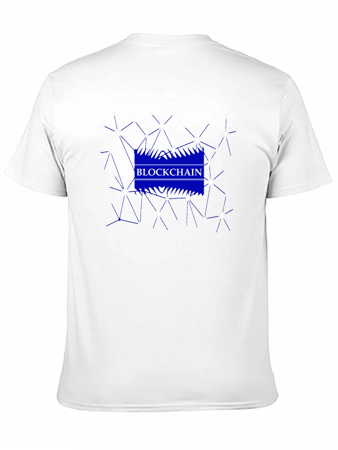 Blockchain Network Graphic Black T-Shirt