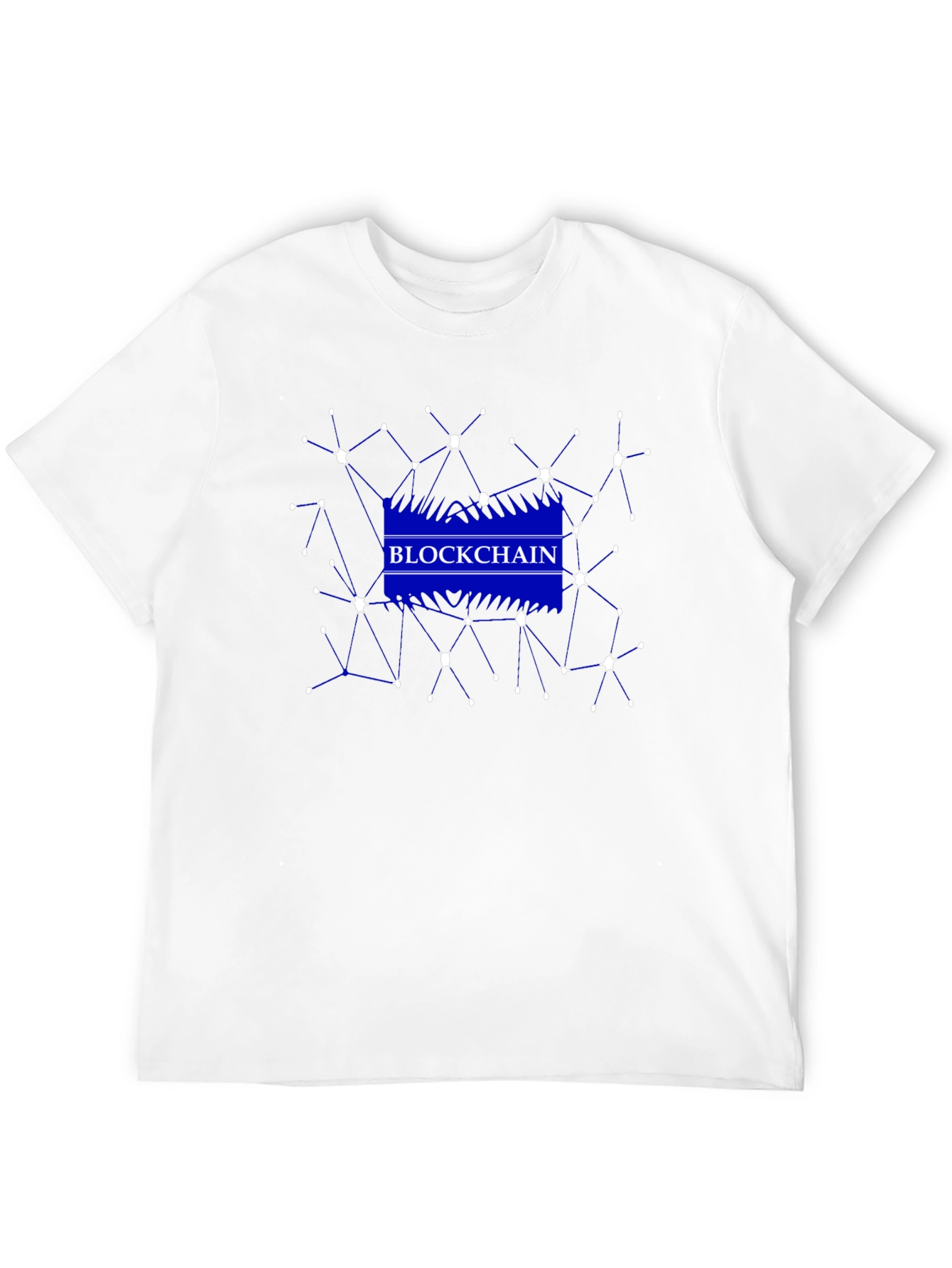 Blockchain Network Graphic Black T-Shirt