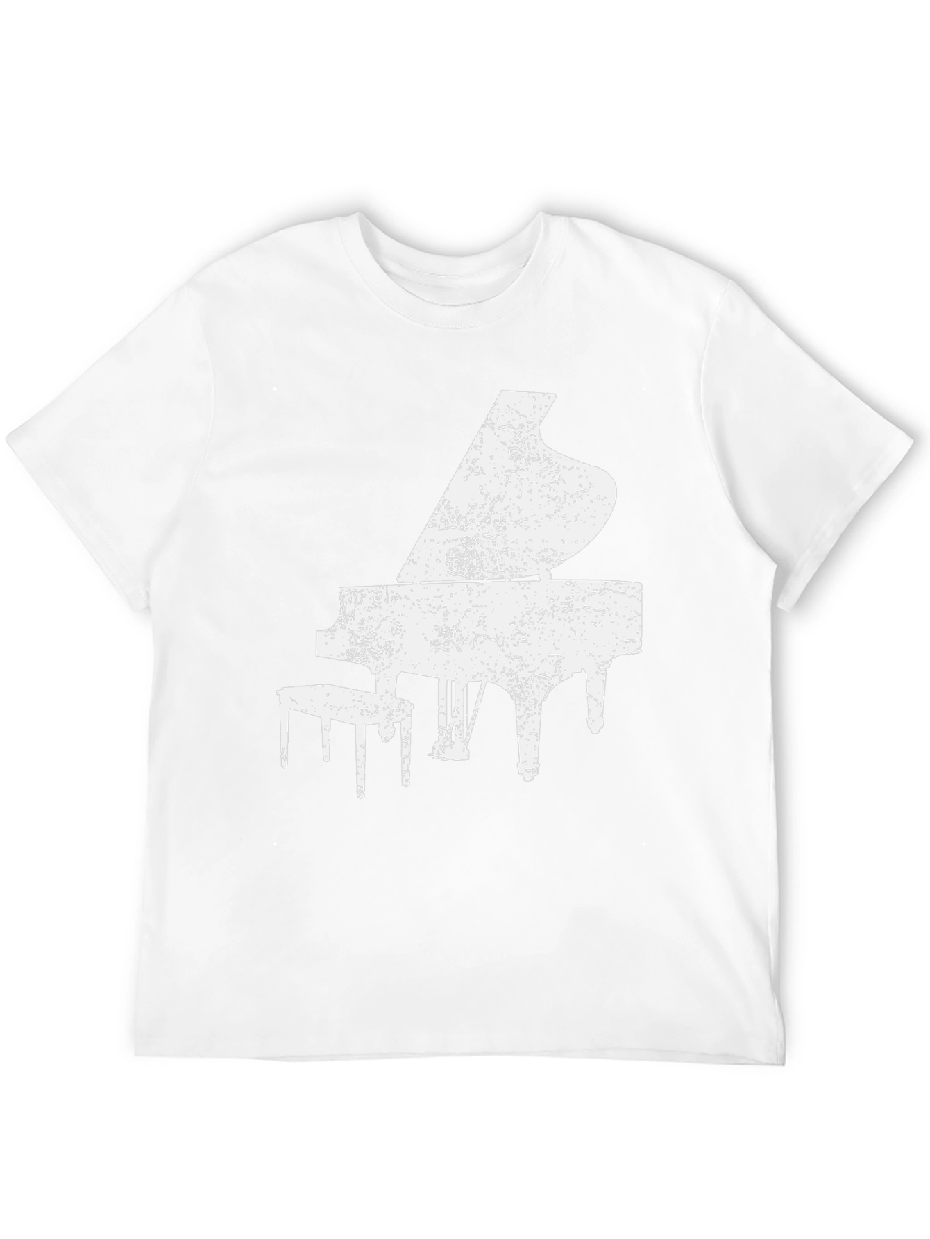 Piano Graphic Print Mens T-Shirt