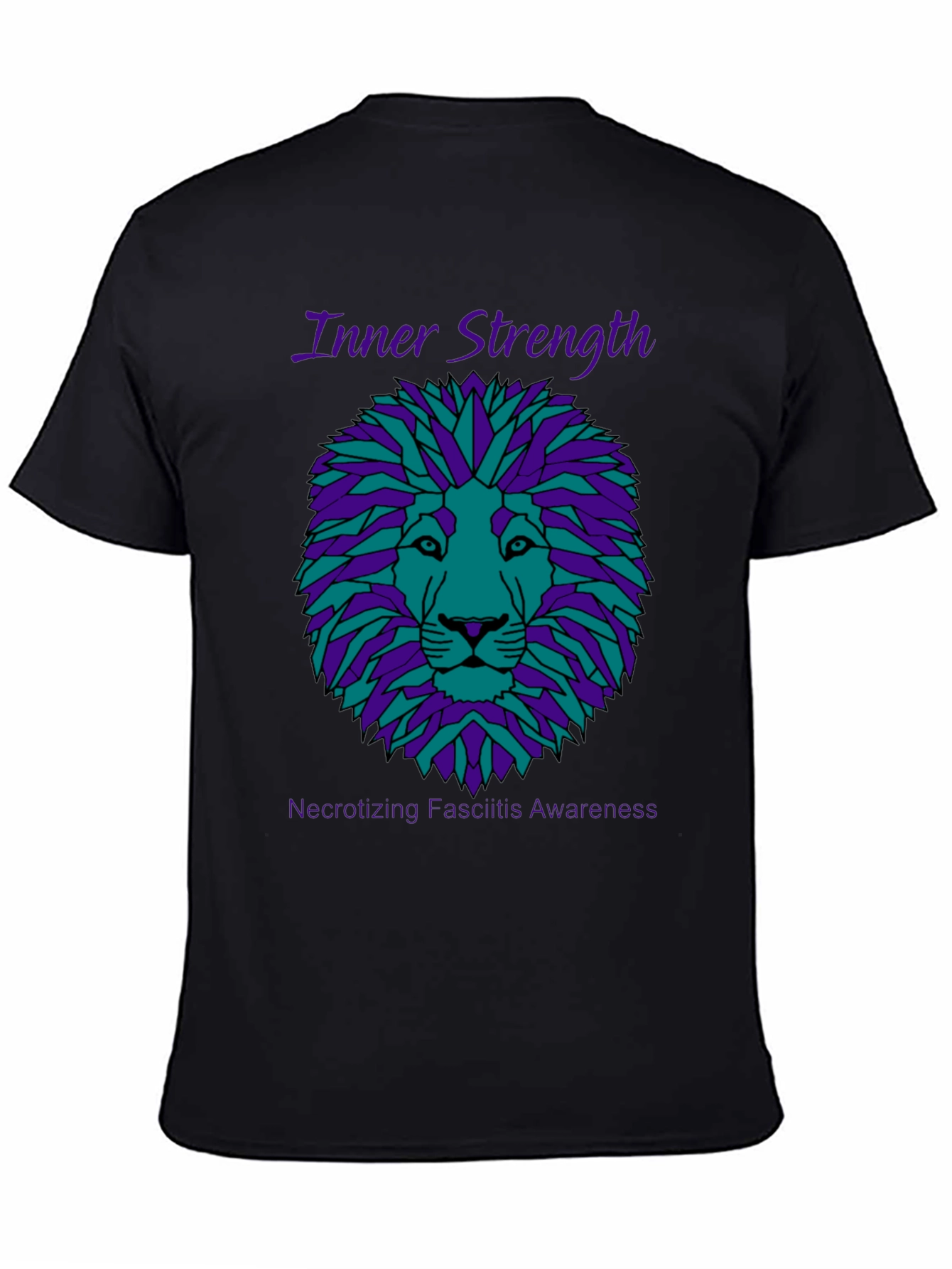 Inner Strength Lion Graphic Tee - Necrotizing Fasciitis Awareness
