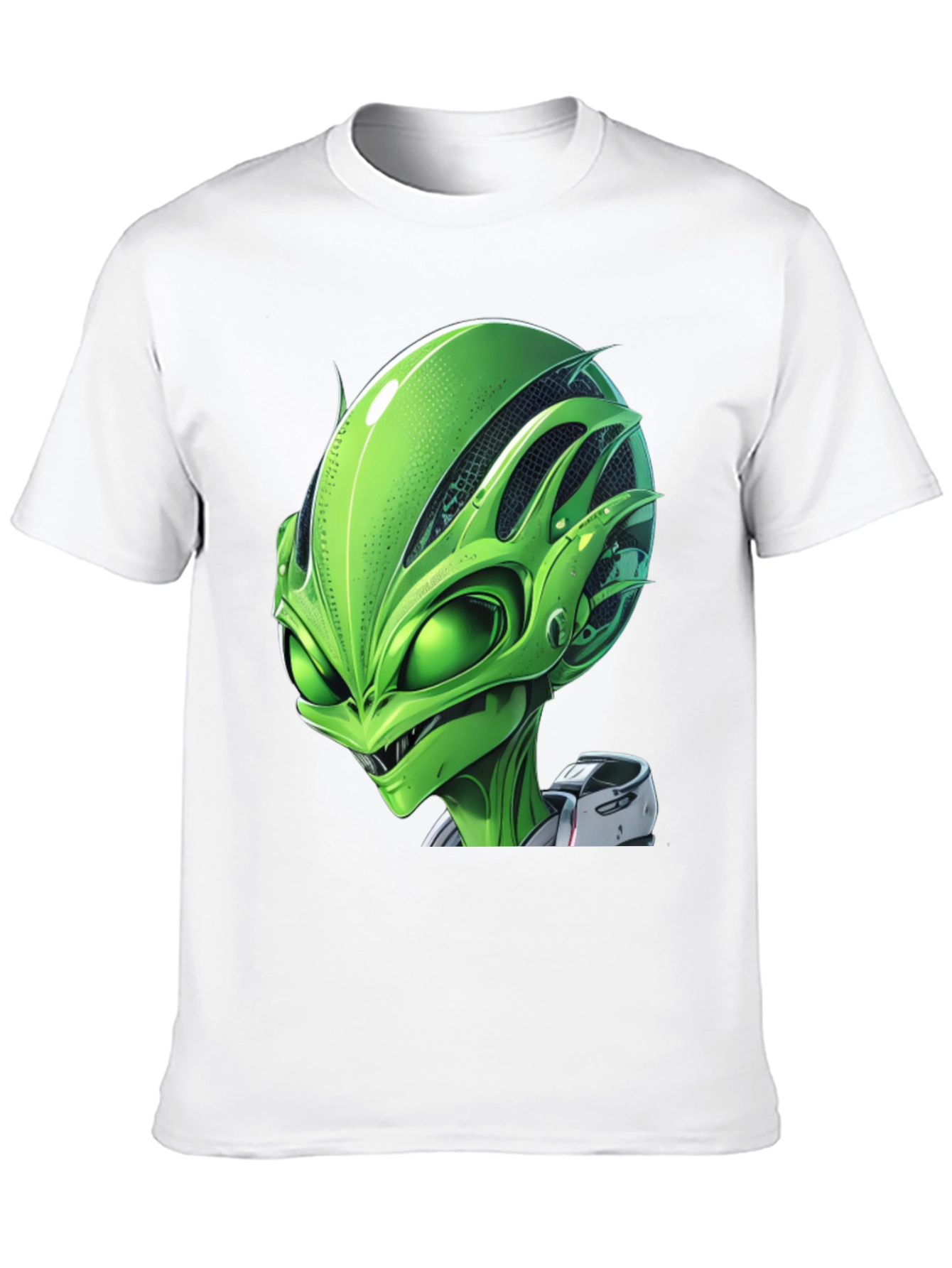 Alien Graphic Tee - Black Crew Neck