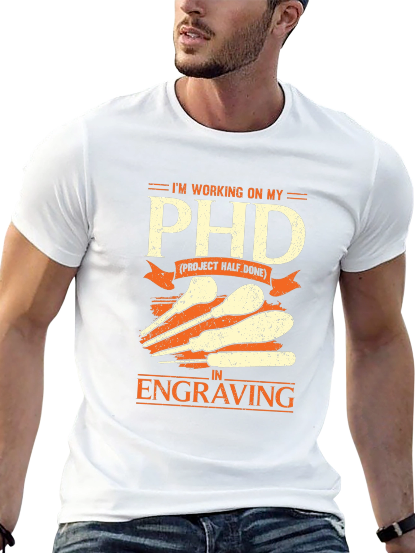 Engraving PHD T-Shirt