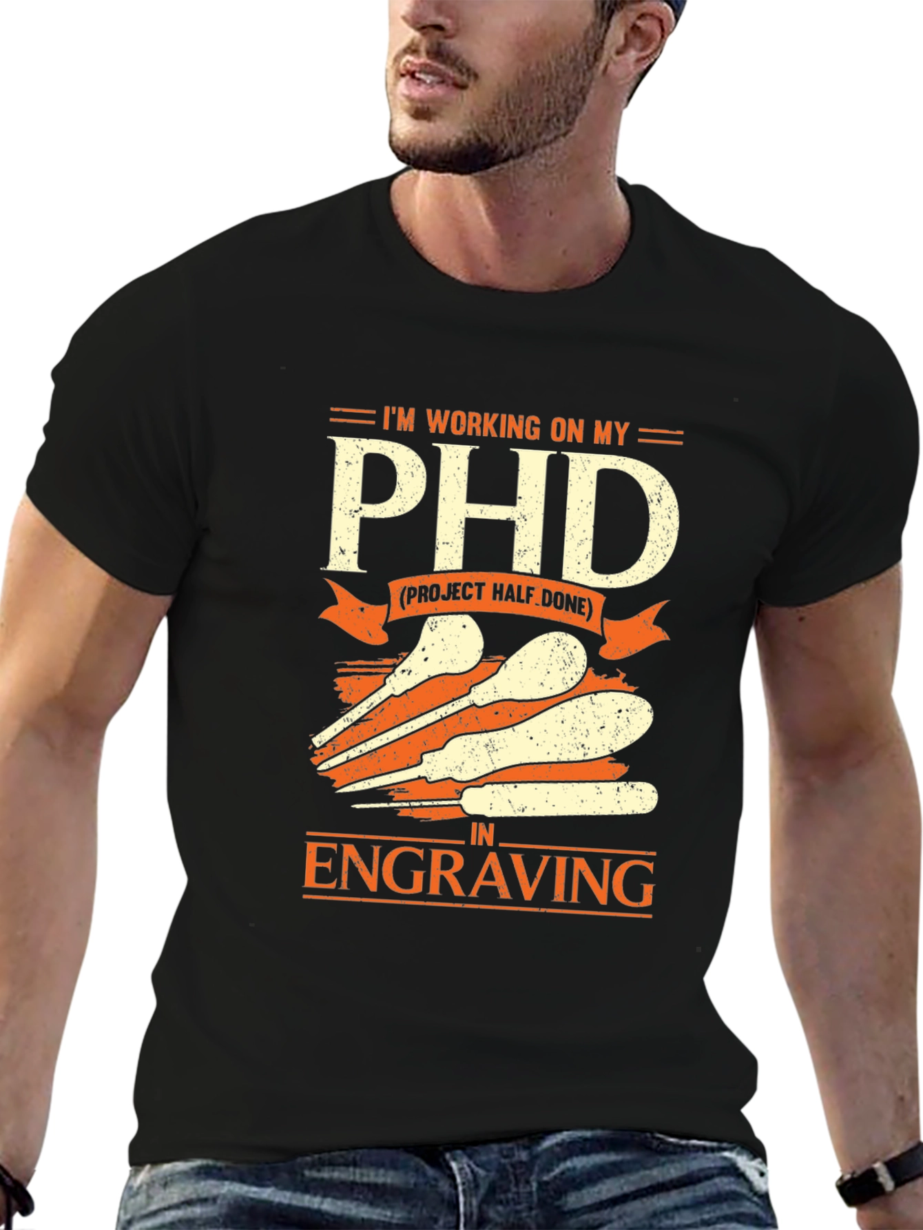 Engraving PHD T-Shirt