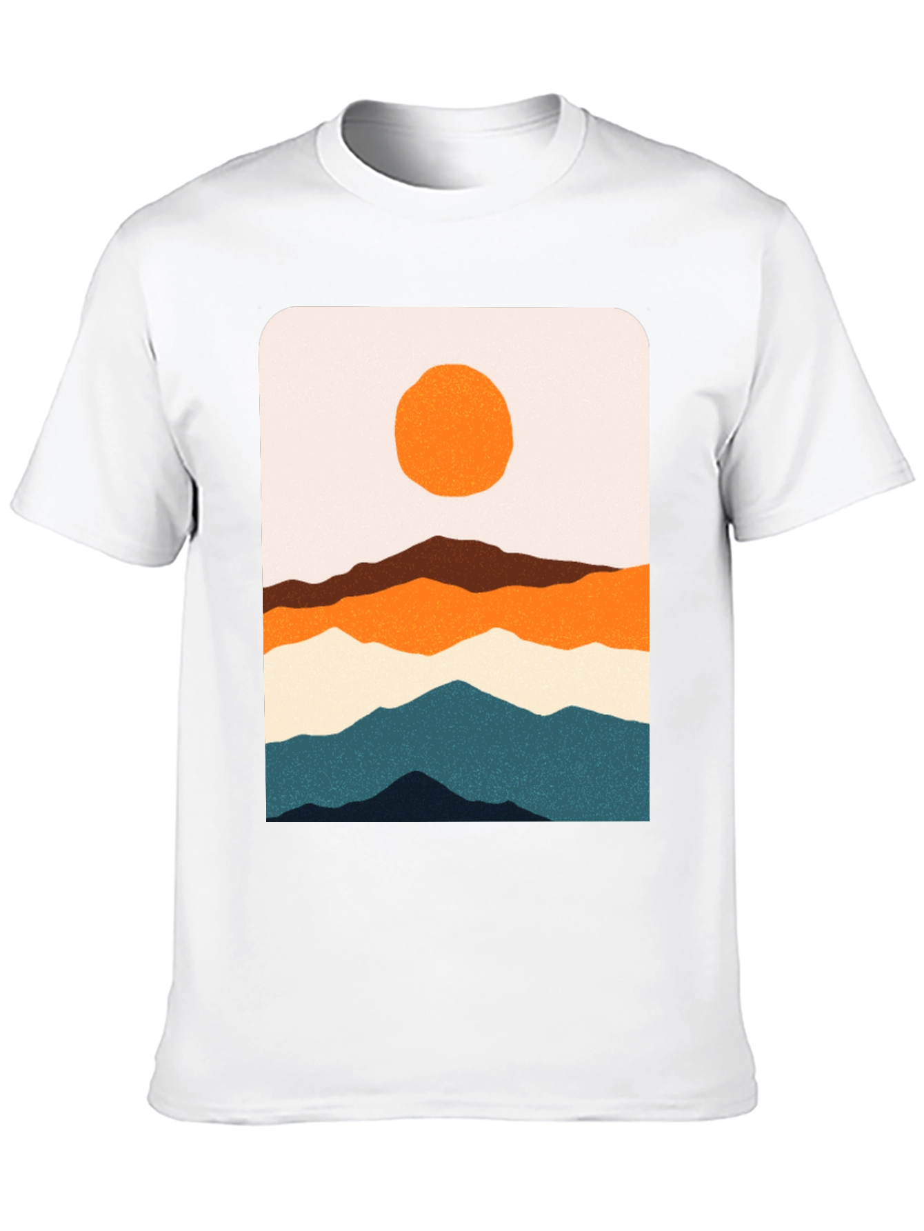 Mountainscape Graphic Tee - Artistic Landscape Design