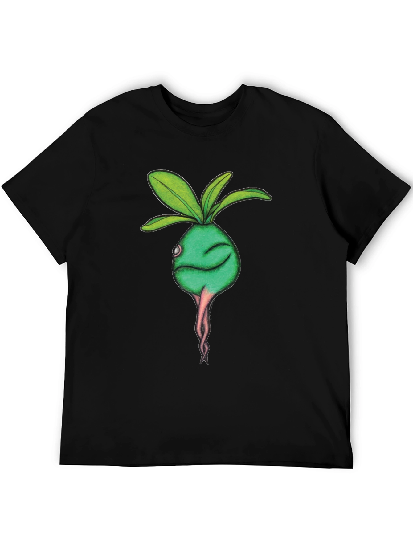 Radish Character Graphic Tee - Casual Comfort