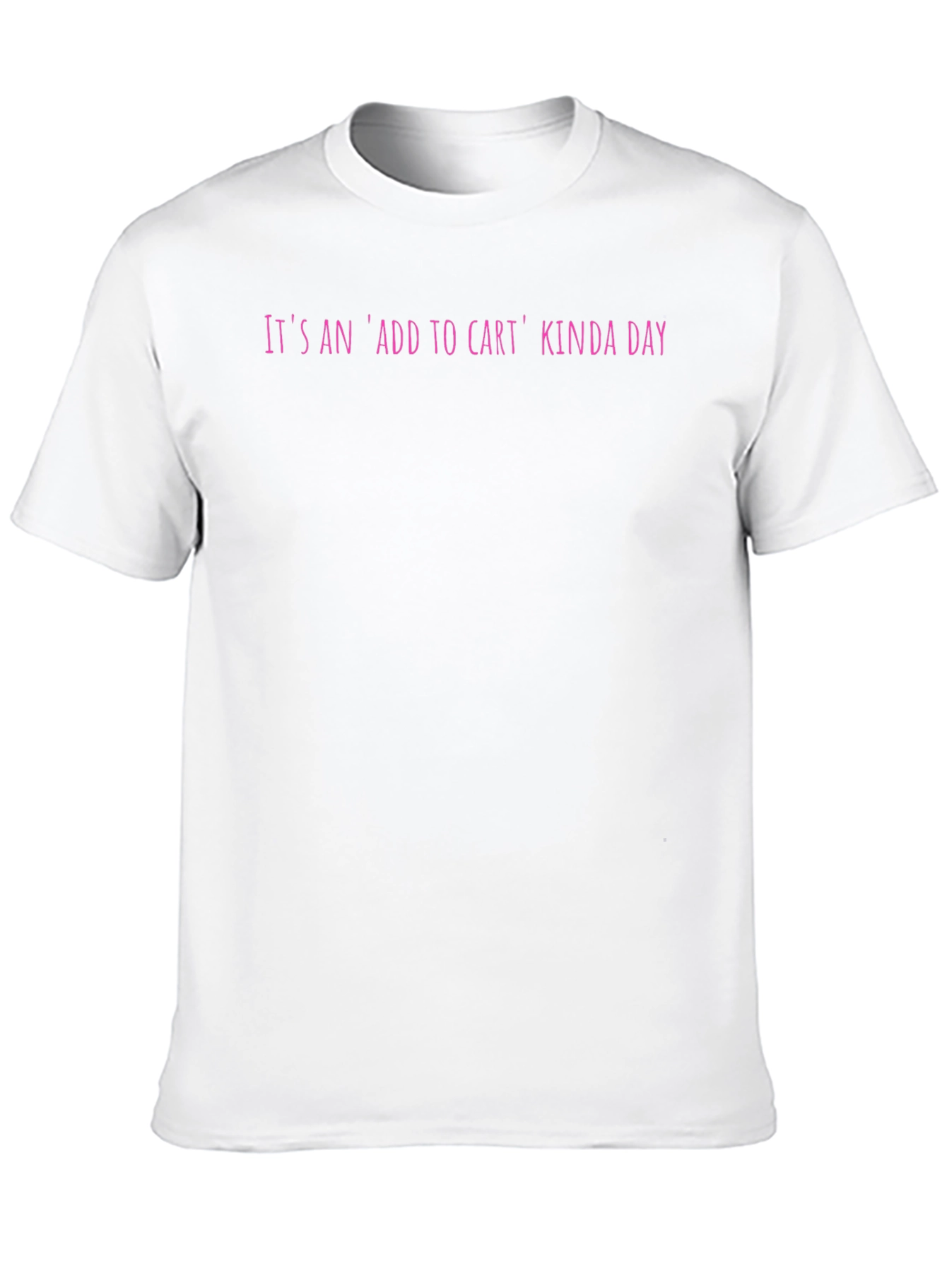 Add to Cart Kinda Day Black T-Shirt