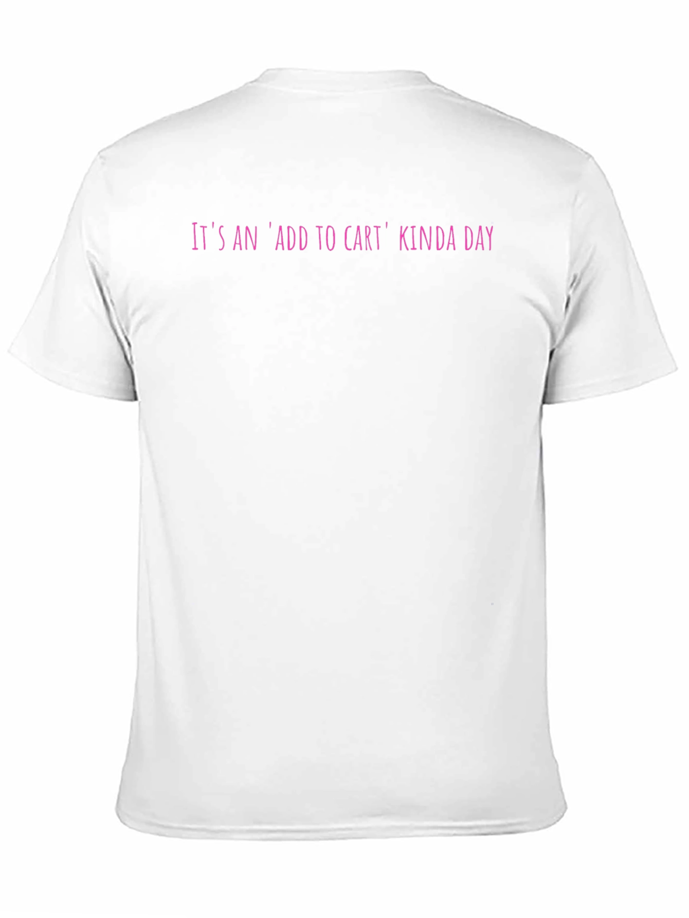 Add to Cart Kinda Day Black T-Shirt
