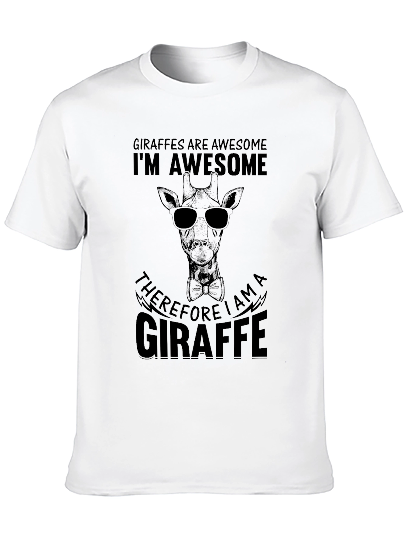 Awesome Giraffe T-Shirt - Black