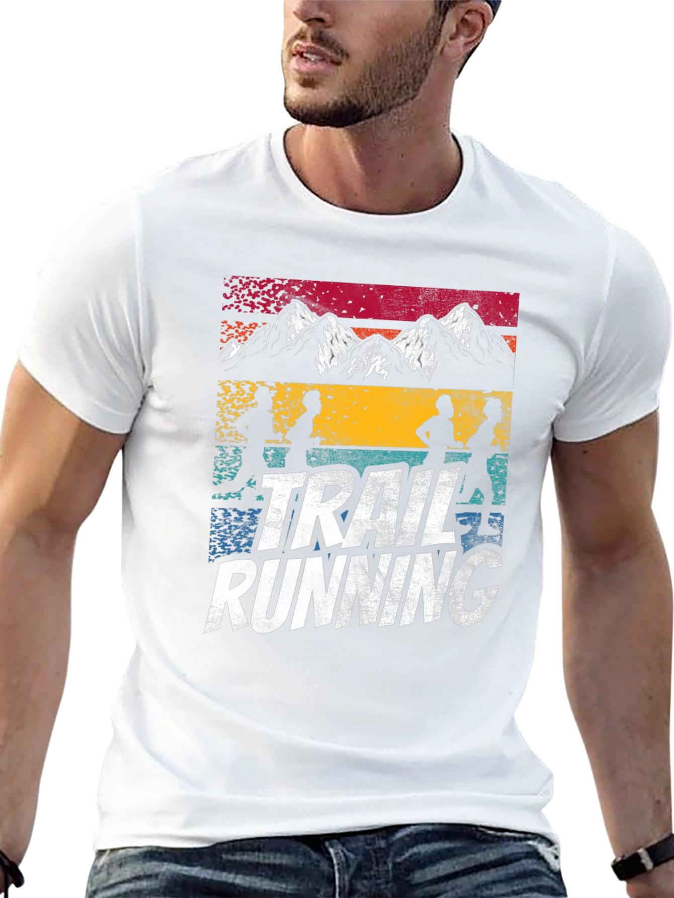 Trail Running T-Shirt - Mountain Design