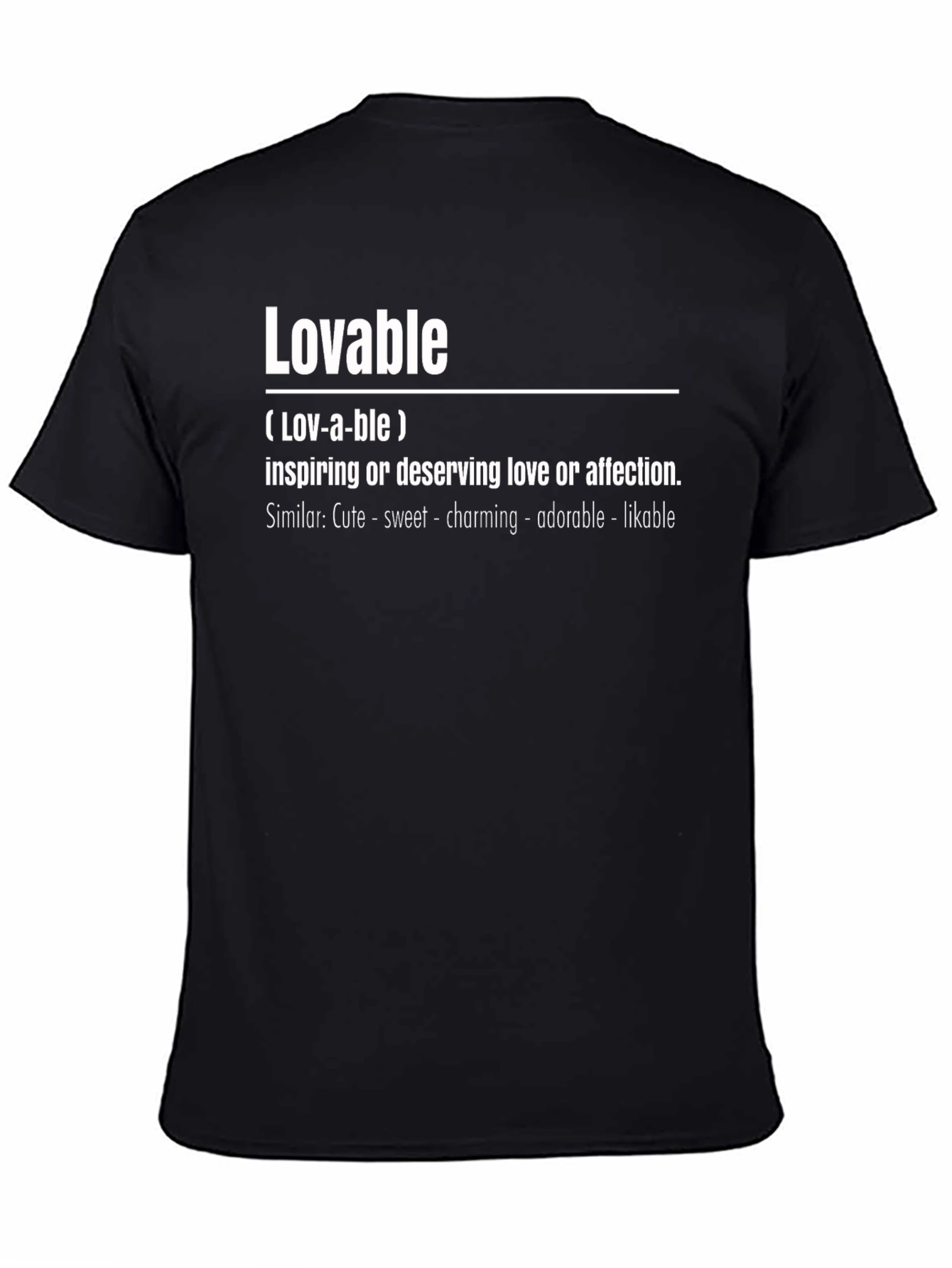 Lovable Definition Black T-Shirt