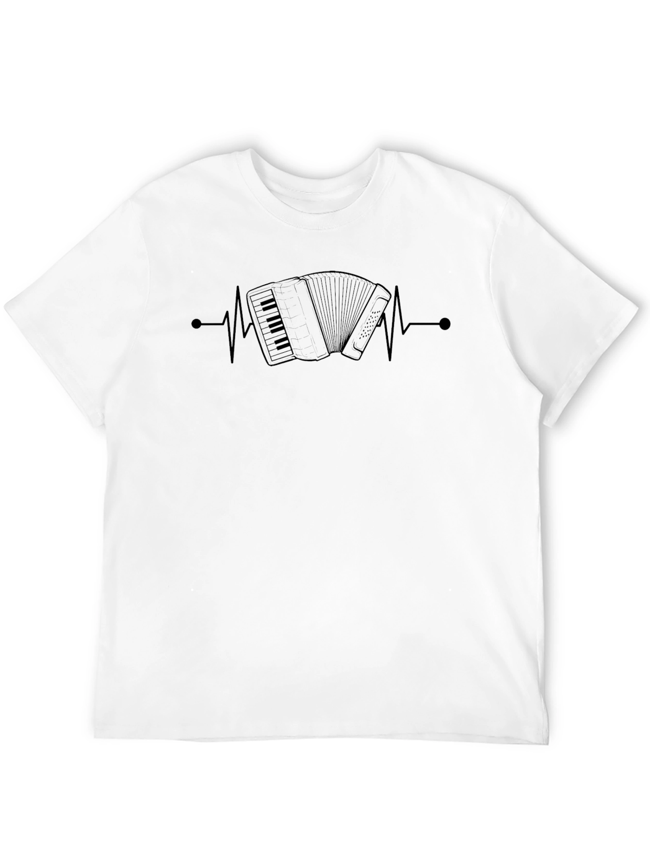 Accordion Heartbeat Graphic T-Shirt